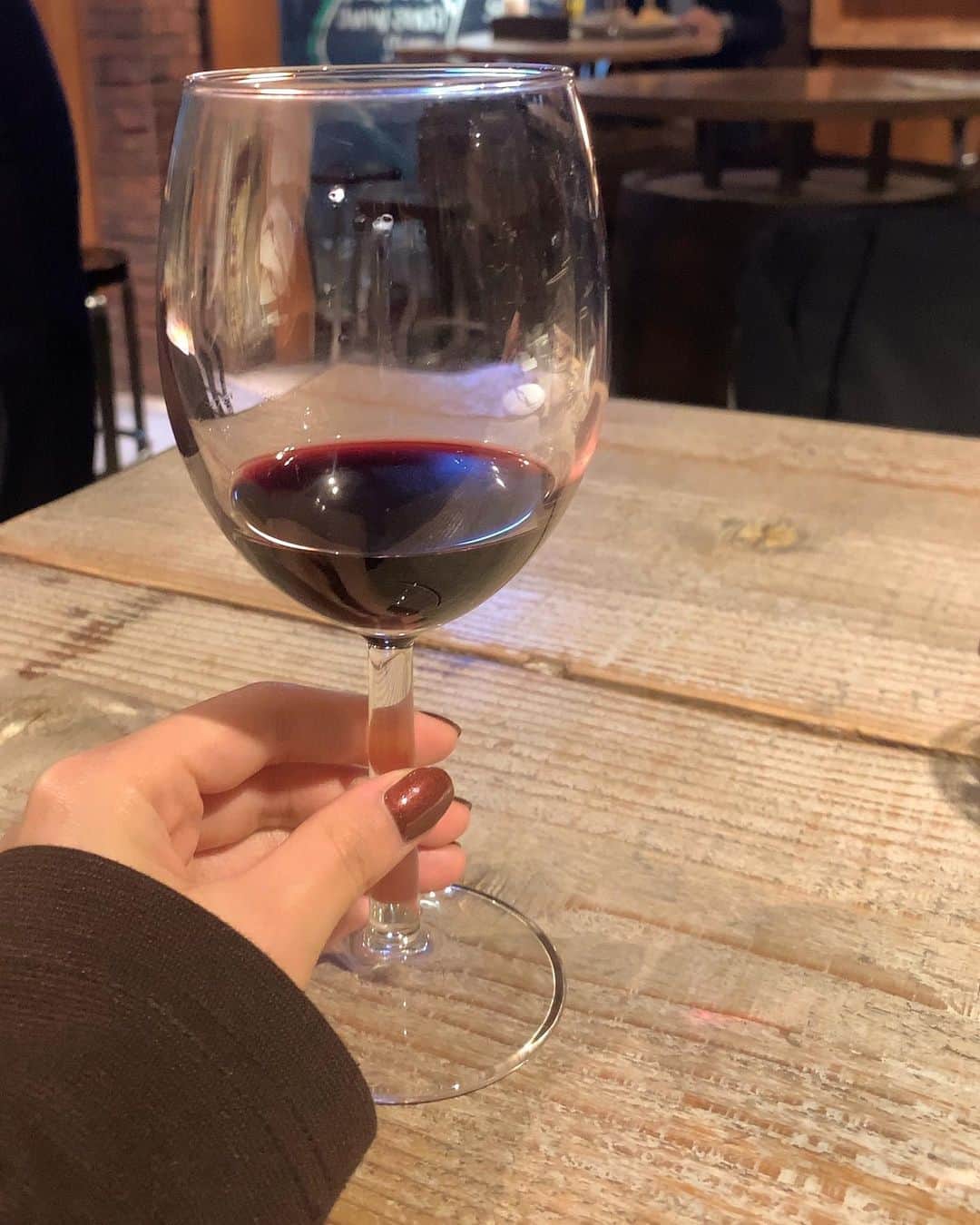 奥平真衣のインスタグラム：「よき夜🍷」