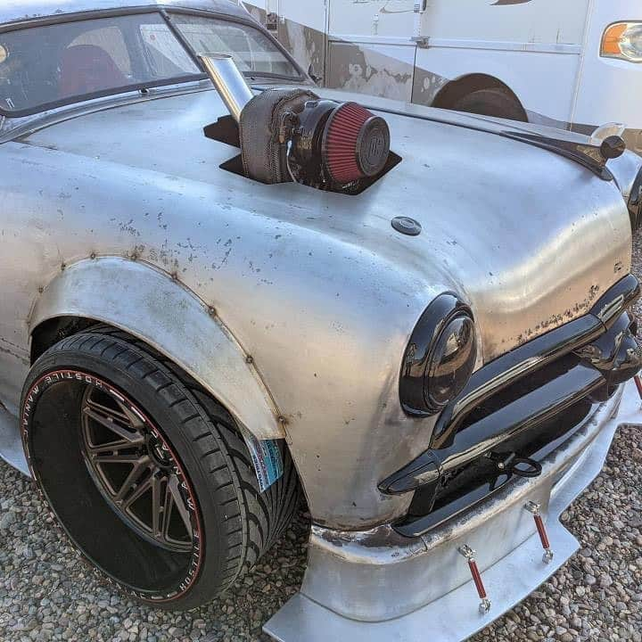 Classics Dailyさんのインスタグラム写真 - (Classics DailyInstagram)「Check out the progress on this crazy 49 Ford body swapped BMW being done by our friends @maniacsgarage. Follow @maniacsgarage to see the progress  #STANDOUT #BEDIFFERENT #BEAMANIAC  #maniacsgarage #maniacsgaragebuilds #bmw #e92 #335i #turbo #chassisswap #bodyswap #widebody #1949 #ford #shoebox #ratrods #ratty #rusted #patina #america #driftmissle #roadrace #madmax #builtnotbought #sema  @maniacsgarage @hostilewheels @toyotires @garrettmotion @optimabatteries @trackreadyproducts @statusracing @burger_tuning @fluent.tuned @boxousadirect @number5specialtycoatings  @gorillasplitters」11月22日 1時42分 - classicsdaily