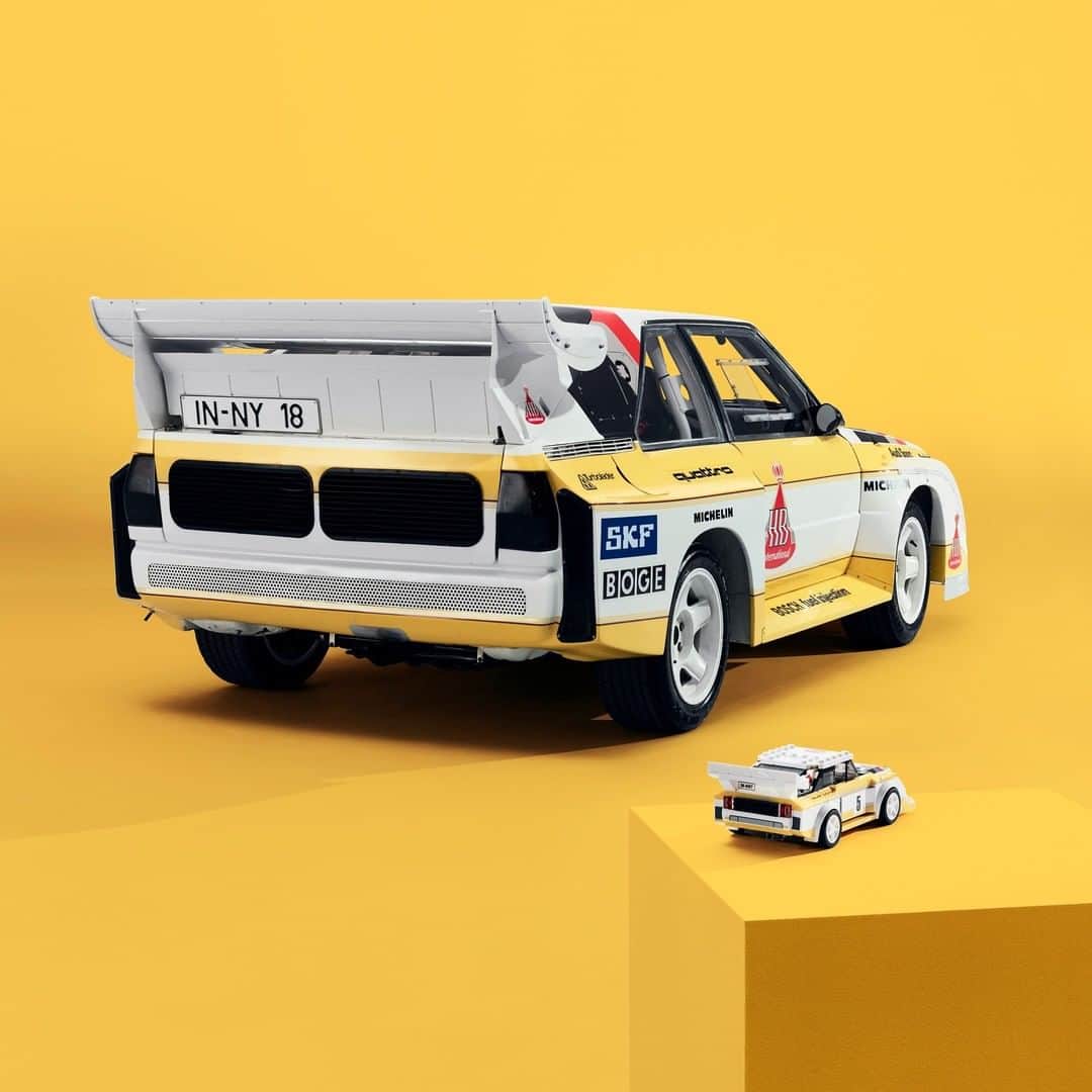 LEGOさんのインスタグラム写真 - (LEGOInstagram)「The perfect replica of one of the greatest rally icons! 🤩 Build your own 1985 Audi Sport quattro S1 with just 250 bricks 🏎️💨  Thanks @AudiUK, @AudiUKPress for the amazing photos 📸」11月22日 2時01分 - lego