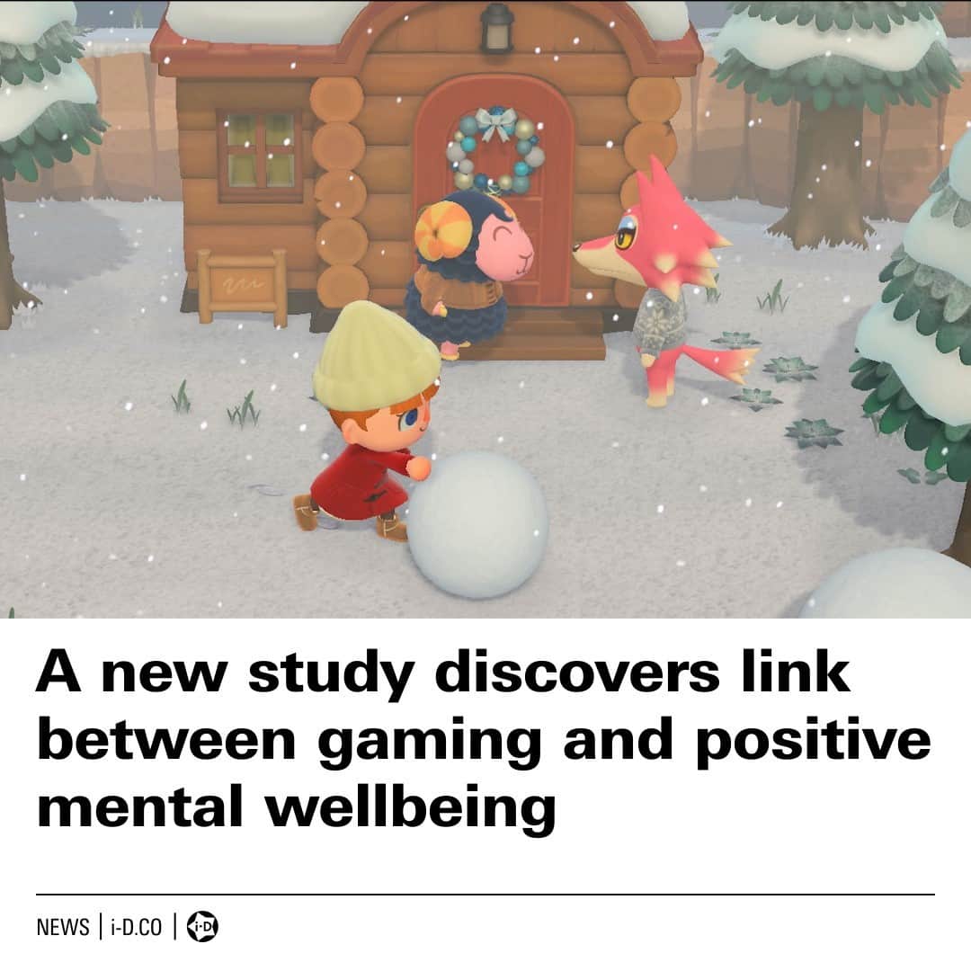i-Dさんのインスタグラム写真 - (i-DInstagram)「Gamers, we have good news! 🎮⁣⁠ ⁣⁠ A study conducted with over 3000 Animal Crossing players by Oxford University has suggested video games might actually be linked to an increased mental wellbeing. ⁣⁠ ⁣⁠ Hit the link in bio to find out more.⁠ .⁣⁠ .⁣⁠ .⁣⁠ Text @tomgexrge⁣⁠ #MentalHealth #Gaming #AnimalCrossing」11月22日 2時02分 - i_d
