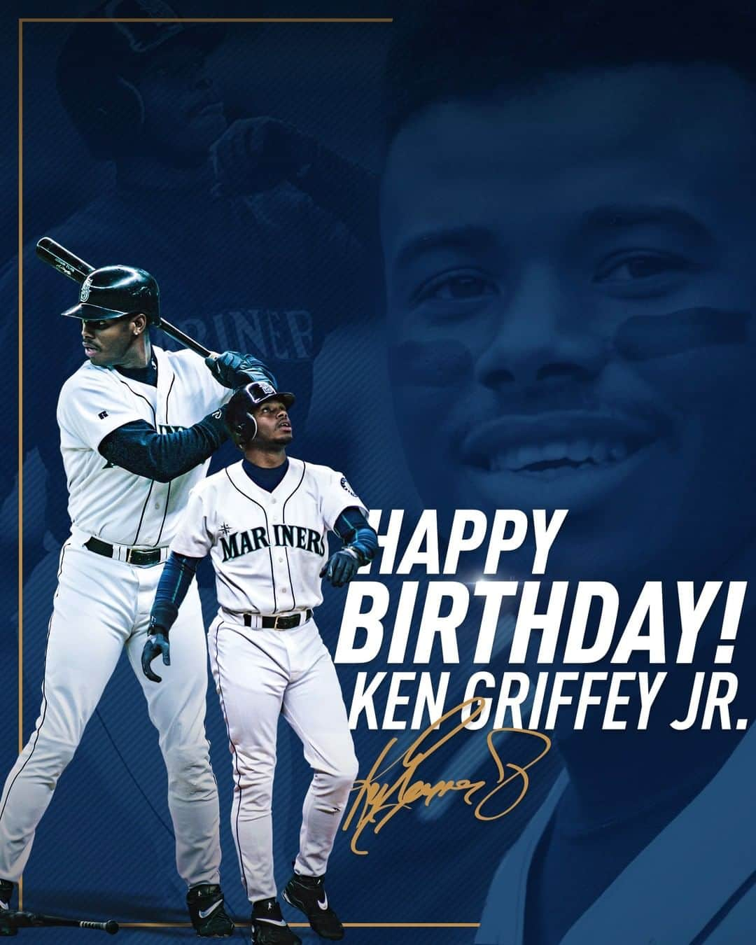 シアトル・マリナーズさんのインスタグラム写真 - (シアトル・マリナーズInstagram)「Let’s all wish a happy birthday to the one and only, @therealkengriffeyjr! 🐐」11月22日 2時40分 - mariners