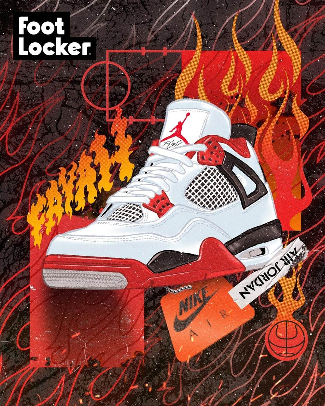 Foot Lockerさんのインスタグラム写真 - (Foot LockerInstagram)「Too Much 🔥 🔥 🔥  The highly anticipated #Jordan Retro IV 'Fire Red' launches 11/28.   Is it a cop or drop?」11月22日 3時00分 - footlocker