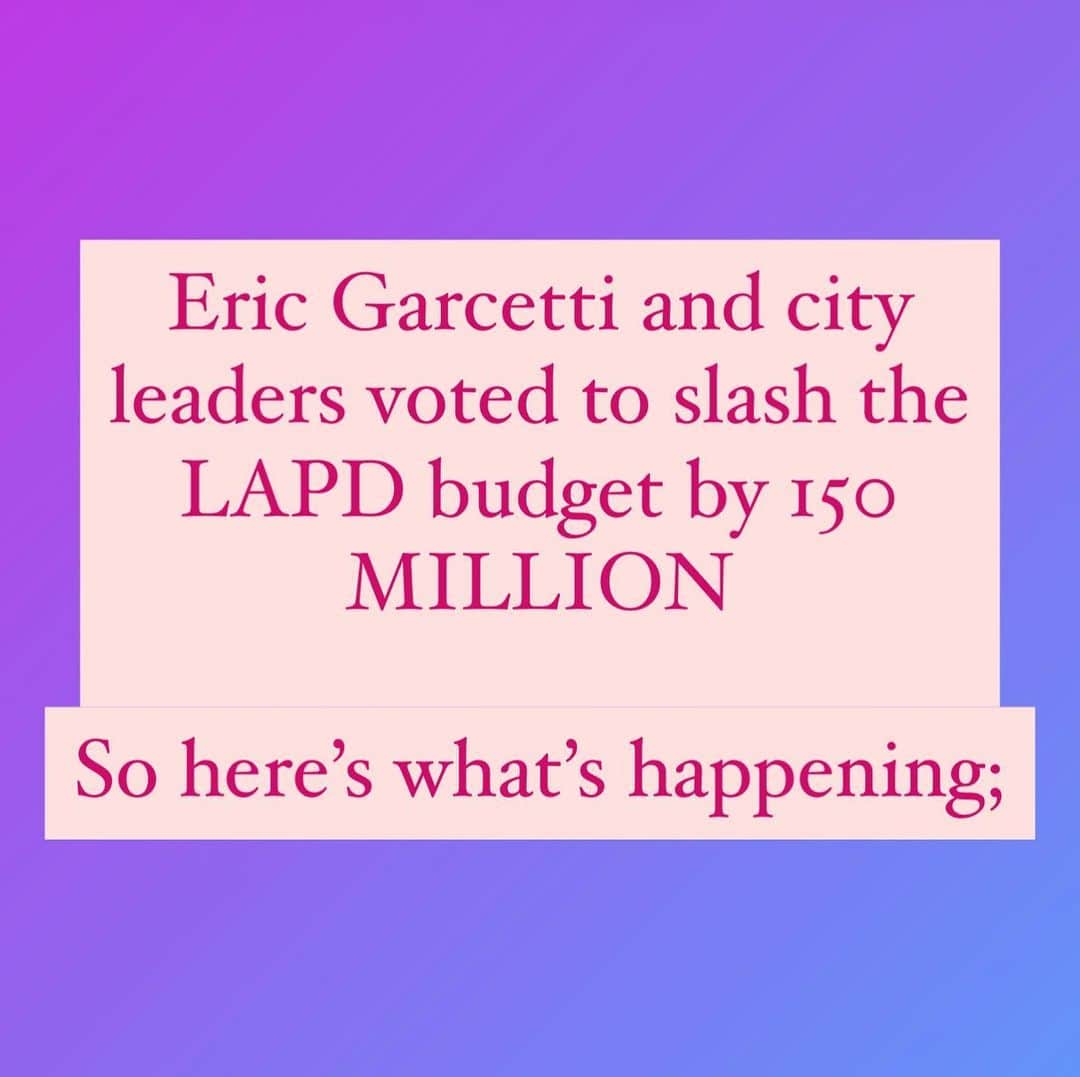サミーア・アームストロングのインスタグラム：「Send in the social workers!!! • Is this what you wanted? • To sustain essential patrol operations personnel resources are being moved into patrol and patrol related duties in the City of Los Angeles do to the “fiscal emergency”. • Did you think that defunding the police would mean eliminating specialized detail?  • Do you think these are necessary , or nah?; • Specialized (Disbanded) Details; • Safer Cities Initiative, Mission Area • Sexual Assault Special Section, Robbery Homicide Division • Homeless Outreach and Proactive Engagement (HOPE) • Burglary Special Section and Cargo Auto Theft Detail, Commercial Crimes Division  • Animal Cruelty Task Force, Detective Support and Vice Division  • Specialized (Downsized) Details; • Hollywood Entertainment  • Pacific Area Beach Detail • University Park Task Force, Southwest Division • Robbery Homicide Division • Metropolitan Division  • Traffic Group • Labor Relations Unit • Maybe we should have checked with Minneapolis before we pulled the trigger on this one?」