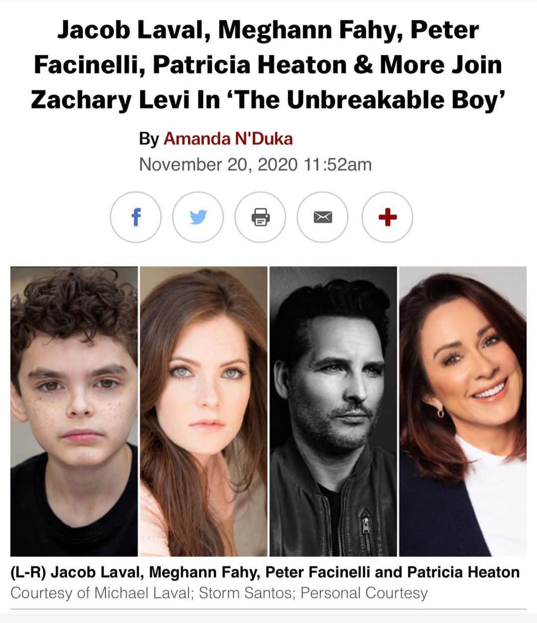ピーター・ファシネリのインスタグラム：「So excited to be producing this film and helping to bring this story to the big screen. I read The Unbreakable Boy and felt compelled to see this story made into a film. I found a great partner in Kingdom films and @lionsgate and am looking forward to everyone seeing this. It’s such a beautiful story. Also Honored to be sharing some screen time with Zac Levi, Drew Powell, Jacob, Meghann and the rest of this incredible cast. 🙏🙏🙏  So thankful to @theunbreakableboy Scott LeRette and his family for sharing their story with us, and for being on this journey together. Jonn Gunn wrote an incredible script and is directing. Couldn’t be in better hands. You guys will love this film. 🙏💪🏻❤️🎉」