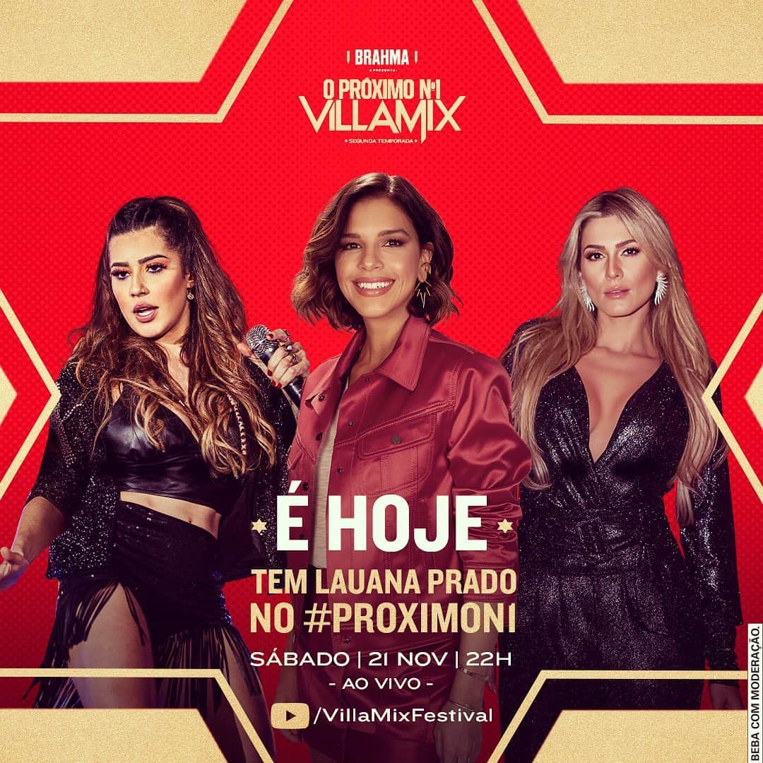Mariana Riosのインスタグラム：「Oi meus amores!!! Hoje é dia de #proximon1 o reality da @Brahmacerveja em parceria com o @VillaMix 🍺❤️E enquanto eu espero pra subir no palco, estou aqui aquecendo e tomando a minha Brahminha. Espero todos vocês mais tarde porque hoje tem o time @LauanaPrado na disputa, às 22H, ao vivo no @multishow e no youtube do @villamix 🚀  #AprecieComModeração  #Ad」