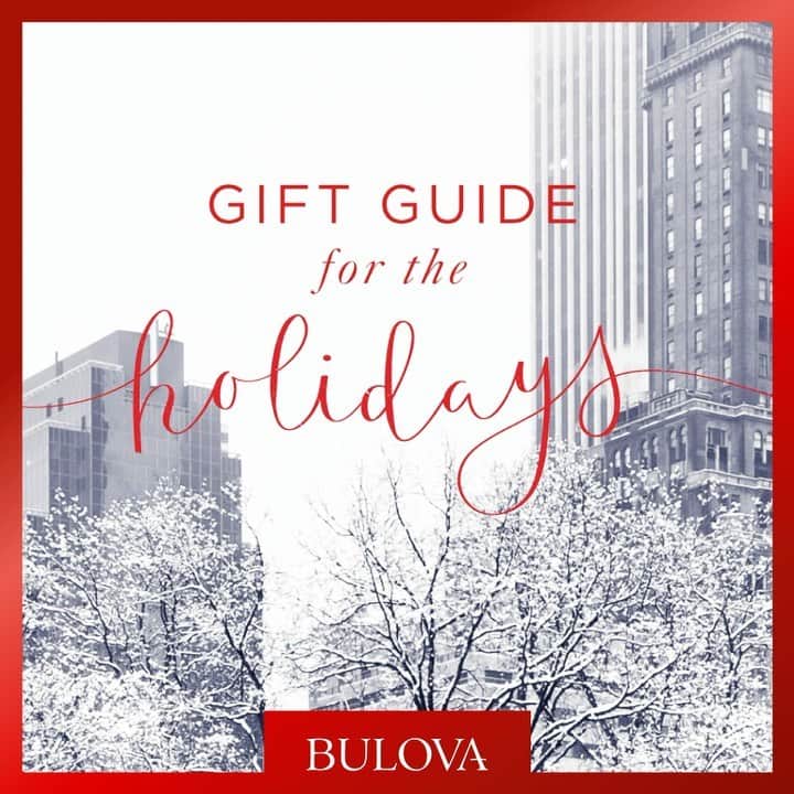 ブローバのインスタグラム：「The countdown to the holidays begins! Follow along to see special gift ideas for everyone on your list. #Bulova #HolidayGifts」