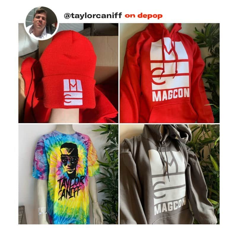 テイラー・カニフのインスタグラム：「Had some left over merch left in my fathers basement....  Hit the link in my bio to cop off my @depop all signed and sent by me ❤️」