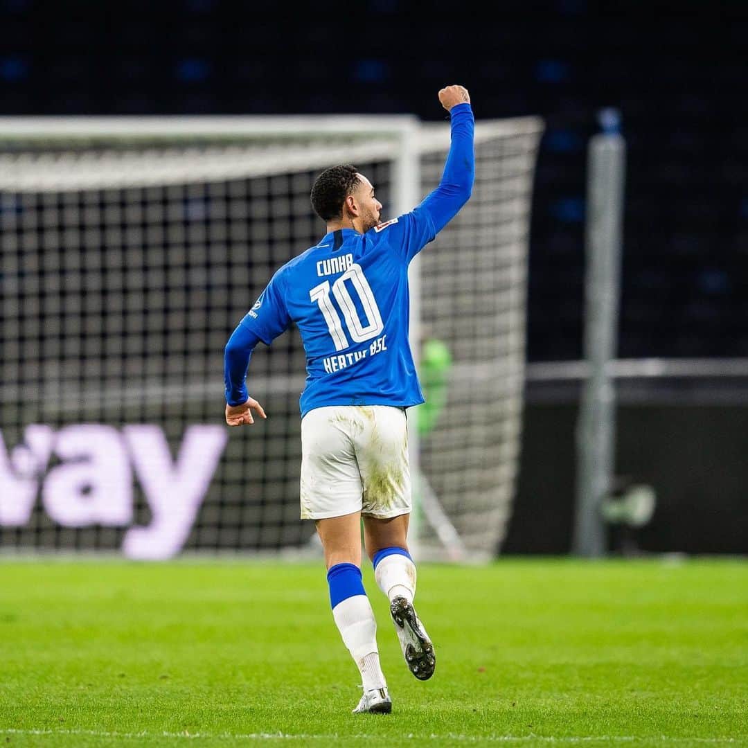 ヘルタ・ベルリンのインスタグラム：「Führungstreffer kann er! 😬😏 @mathcunha_  . . #BSCBVB #HaHoHe #herthabsc」