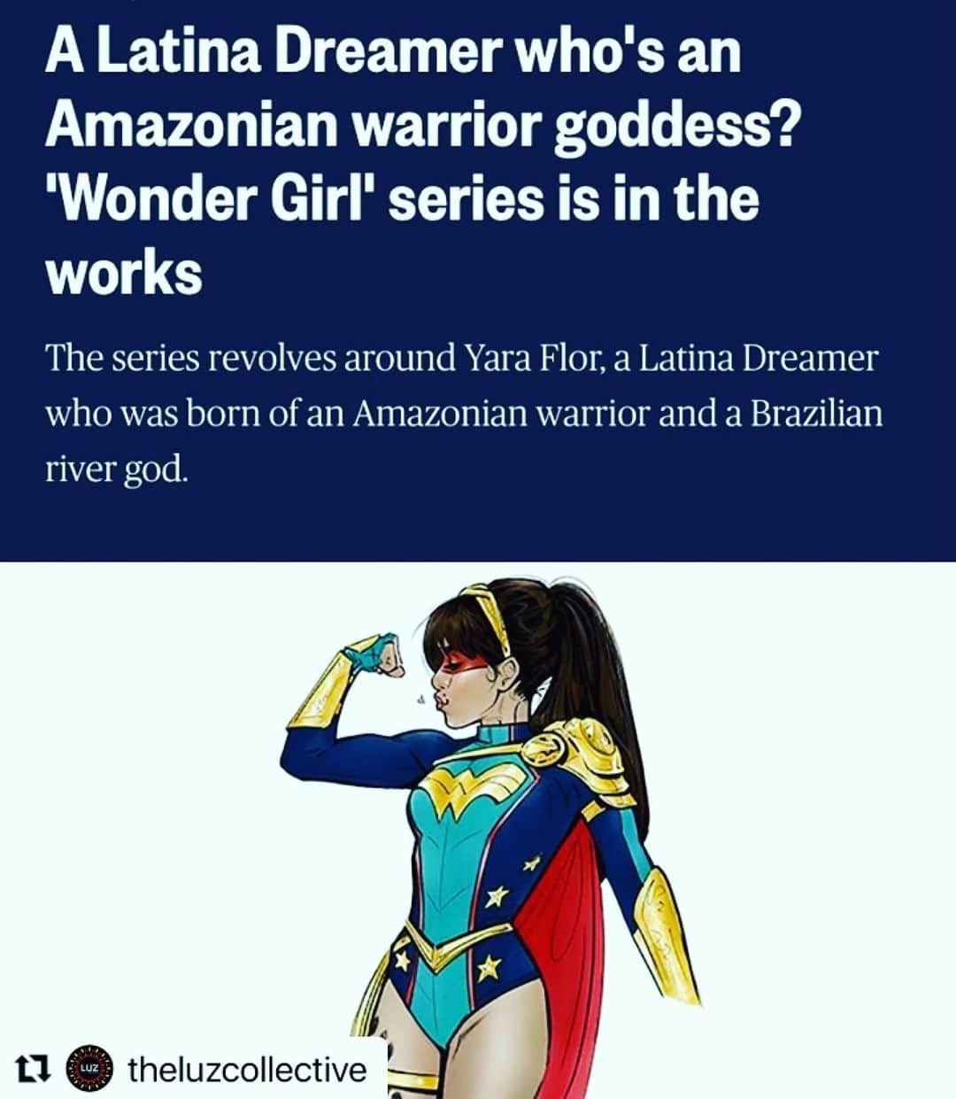 コンスタンス・マリーさんのインスタグラム写真 - (コンスタンス・マリーInstagram)「OMG YES!!!!! GoFlorGo!!! My inner child is jumping for joy!! #representationmatters 💪🏽✨💪🏽 I could comment on the fact that another female superhero doesn’t get to wear pants, but that is a discussion for another Day! 😂 #WonderGirl #YaraFlora  #Repost @theluzcollective with @make_repost ・・・ It’s about time!! 🤩👏🏽 The CW is developing a Wonder Girl series that centers on Yara Flor, a Latina Dreamer who was born of an Amazonian Warrior and a Brazilian River God. She learns that she is Wonder Girl and must fight the evil forces that seek to destroy the world. 😱 . Flor will make her comic book debut in Jan 2021. If the show gets approved, this would make Wonder Girl the first-ever-Latinx superhero to headline a DC comics TV show. 🎉🙌🏽  . #LuzRegram 📰: @nbclatino #LuzCollective #WonderGirl #RepresentionMatters #AlphaLatina #LatinaSuperhero #LatinaPower #LatinaEmpowerment #SheSePuede #Latina #Latinx #Dreamer」11月22日 6時44分 - goconstance