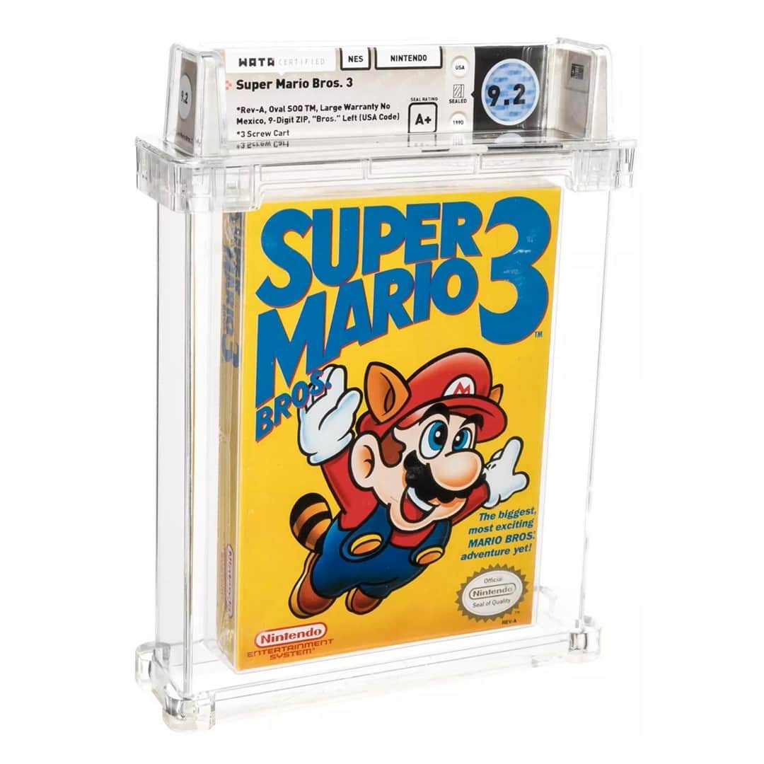 HYPEBEASTさんのインスタグラム写真 - (HYPEBEASTInstagram)「@hypebeastgaming: A rare 'Super Mario Bros. 3' has sold for a record $156K USD. 20 bidders fought to acquire a sealed copy, finally settling on $156K USD, breaking the record for the most ever paid for a video game. The value of this particular copy comes primarily from its rare packaging. Since it’s an earlier version, the word “Bros.” shows up on the left side of the box and slightly covers Mario’s glove. It also received a score of 9.2 A+, suggesting the game is almost in perfect condition. Find out more by clicking the link in our bio. ⁠ Photo: @heritageauctions」11月22日 19時40分 - hypebeast