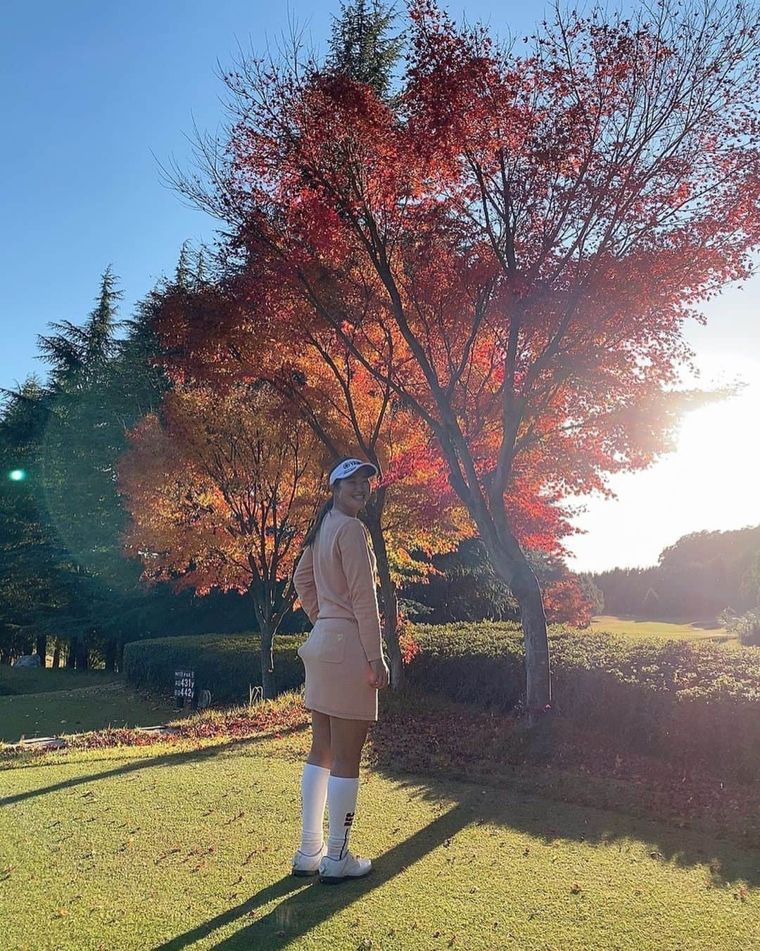 植竹希望 さんのインスタグラム写真 - (植竹希望 Instagram)「紅葉と新しいウェア💓  #エフィカス#エフィカスゴルフ #ゴルフ #ゴルフウェア #ゴルフ女子」11月22日 11時25分 - nozoooomi_nonsuke