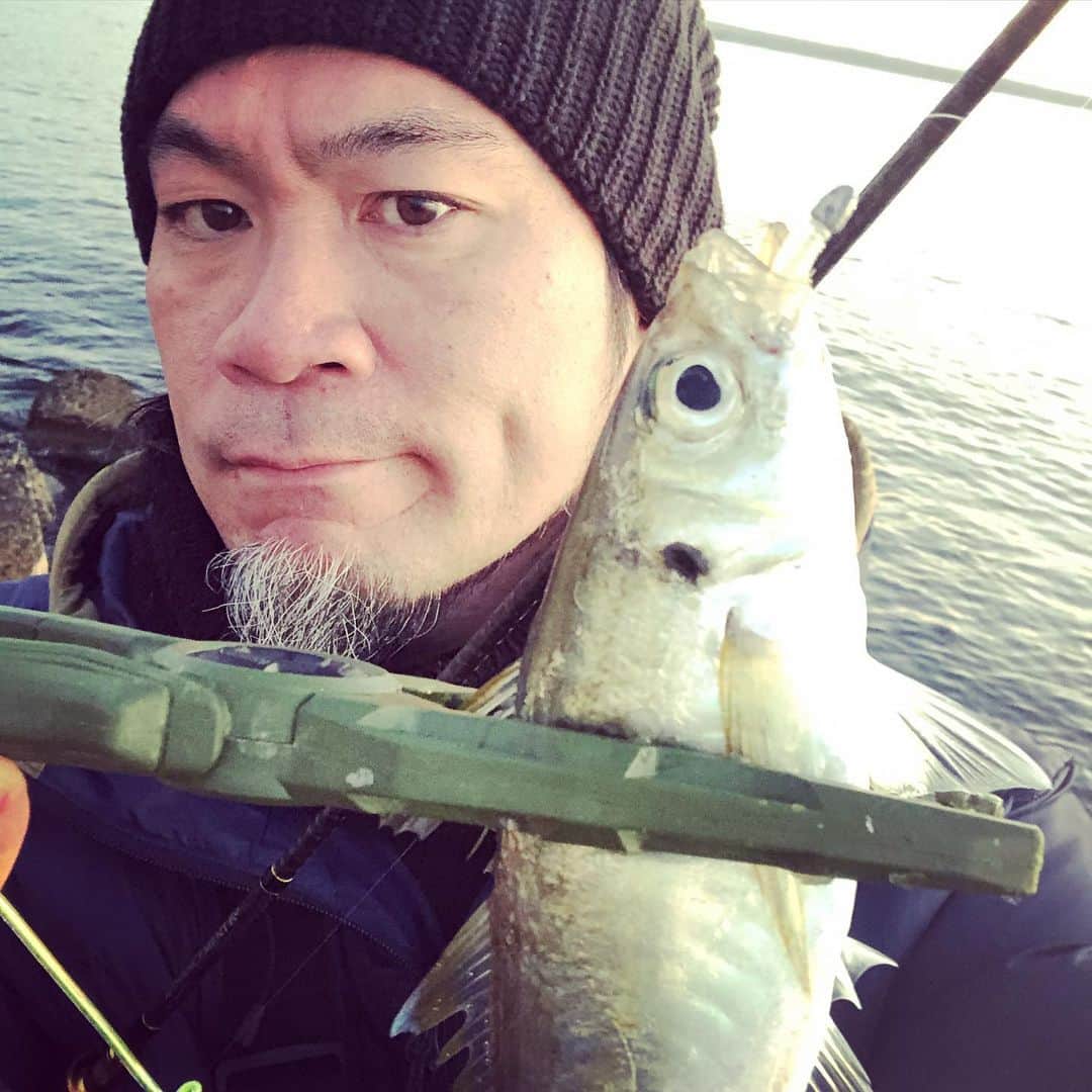 野崎森男さんのインスタグラム写真 - (野崎森男Instagram)「前日の夕日を見ながら釣り開始 次の日の朝陽を見て釣り終了  16時間耐久釣り大会開催 参加、森男ちゃんだけ  結果、楽しかった  また来週開催やな  釣りに、自然に感謝」11月22日 11時28分 - morio_max