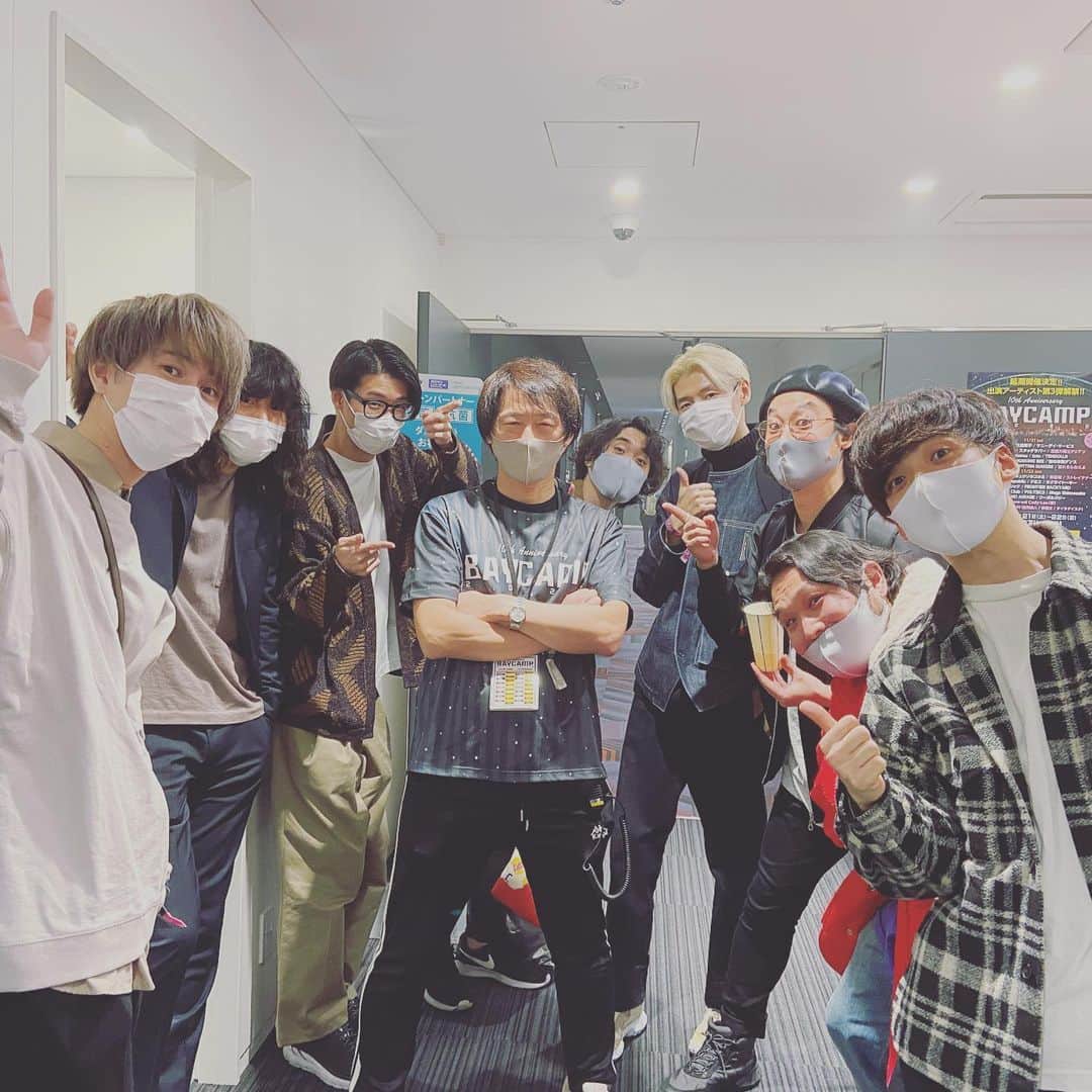 長島涼平のインスタグラム：「ベイキャンプ最高でした！！ 呼んでくれて感謝です。来年はまた外でやりましょね！  #ベイキャンプ #ベイキャンプ2020 #夜の本気ダンス #TENDOUJI #thetelephones #青木さん #ATフィールド」