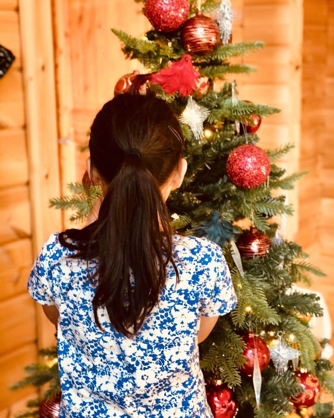 三浦瑠麗さんのインスタグラム写真 - (三浦瑠麗Instagram)「クリスマスツリーの飾り付け。ママは大掃除。」11月22日 12時17分 - lullymiura