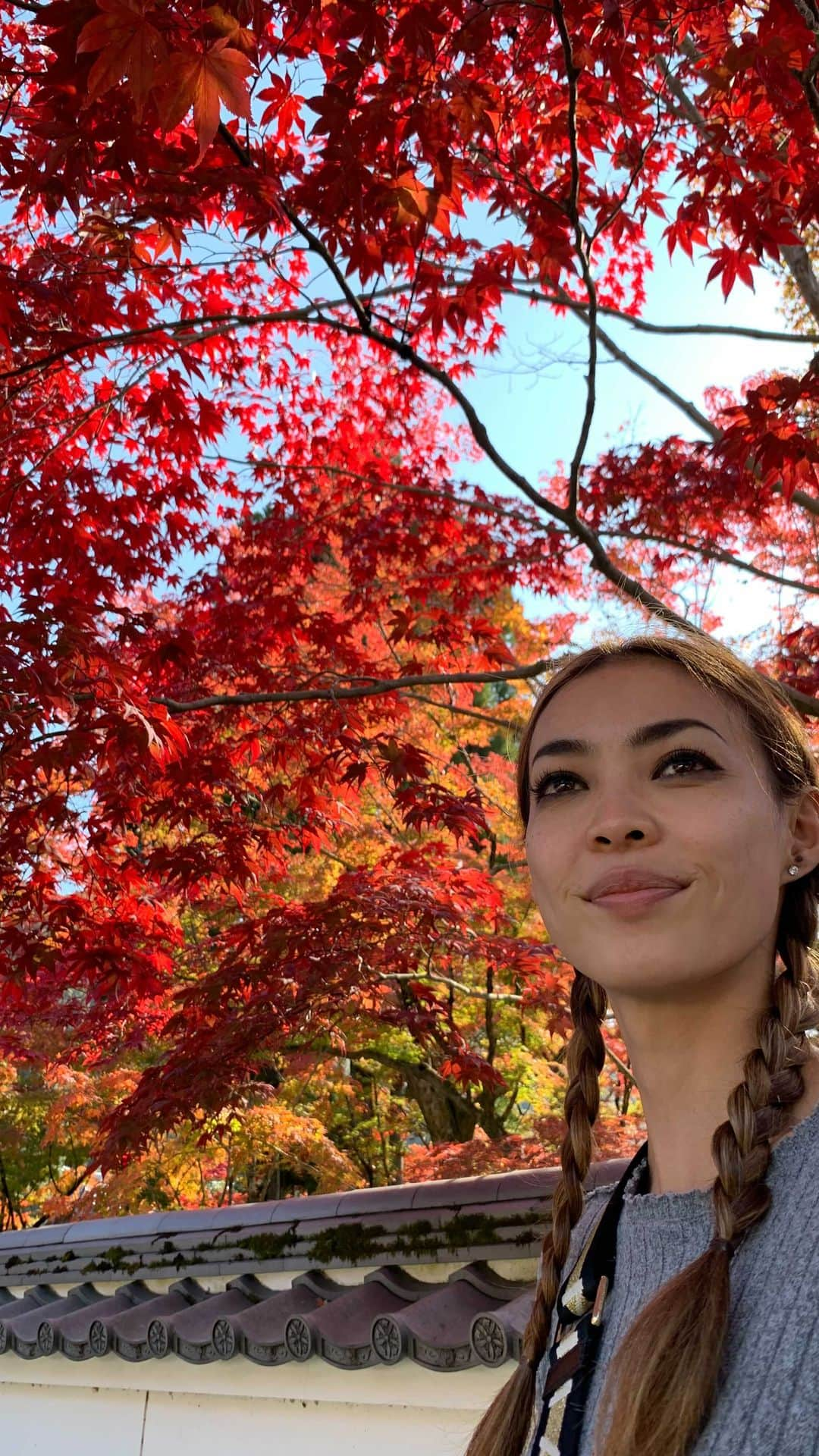 美馬寛子のインスタグラム：「Autumn in Kyoto... 🍁 🇯🇵 ☀️   . . . . . . .  #travelandleisure #bbctravel #cntraveller #beautifulmatters #wonderful_places  #cnntravel #beautifuldestinations #traveland #ralphlauren #gucci #womenshealth #autumn #japan #autumn #missuniverse #colour #chilling  @missuniverse @westwoodsworld @hirokomima @cntraveler  @travelandleisure  @travelandleisureasia  @bbctravel @nhk @travel_awesome @beautifuldestinations @welivetoexplore @wonderful_places @jtb_jp  @japanairlines_jal  @cnntravel」