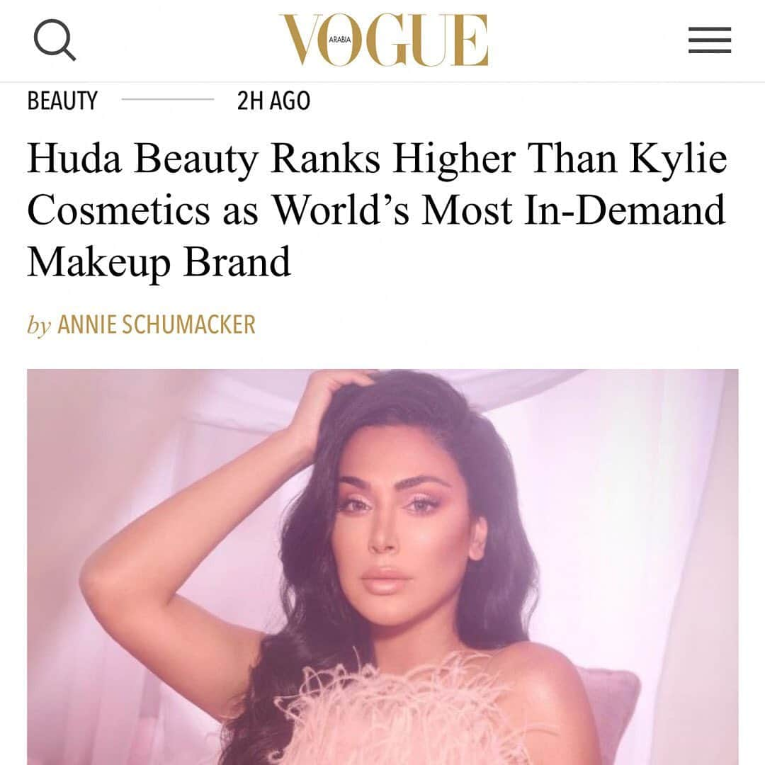 Huda Kattanさんのインスタグラム写真 - (Huda KattanInstagram)「Thank you for the feature @voguearabia @wwd @jenniferbethweil & the report @cosmetify. Most importantly, thank YOU all sooooo much for your love & support 😭😭😭 You guys are what makes us #hudabeauty, love you all so much. Can't wait for 2021 for us to keep changing the industry TOGETHER, as one big, beautiful beauty-obsessed family 💕 We've been listening to you guys & we've got some really, really exciting things coming!!」11月22日 20時00分 - hudabeauty