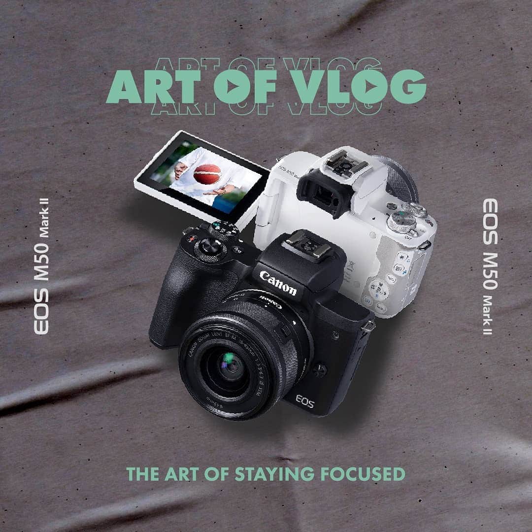 Canon Asiaさんのインスタグラム写真 - (Canon AsiaInstagram)「If you are not in focus, what is your audience focusing on? With eye and face detection AF in the new Canon EOS M50 Mark II mirrorless camera, you’ll always be the center of attention.  Master the art of focus with the new Canon EOS M50 Mark II vlogging camera.  #canon #mirrorlesscamera #vlog #eosm50markii #eosm50 #livestream #vlogging #artofvlog」11月22日 17時06分 - canonasia
