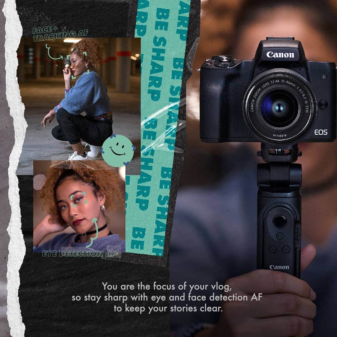 Canon Asiaさんのインスタグラム写真 - (Canon AsiaInstagram)「If you are not in focus, what is your audience focusing on? With eye and face detection AF in the new Canon EOS M50 Mark II mirrorless camera, you’ll always be the center of attention.  Master the art of focus with the new Canon EOS M50 Mark II vlogging camera.  #canon #mirrorlesscamera #vlog #eosm50markii #eosm50 #livestream #vlogging #artofvlog」11月22日 17時06分 - canonasia