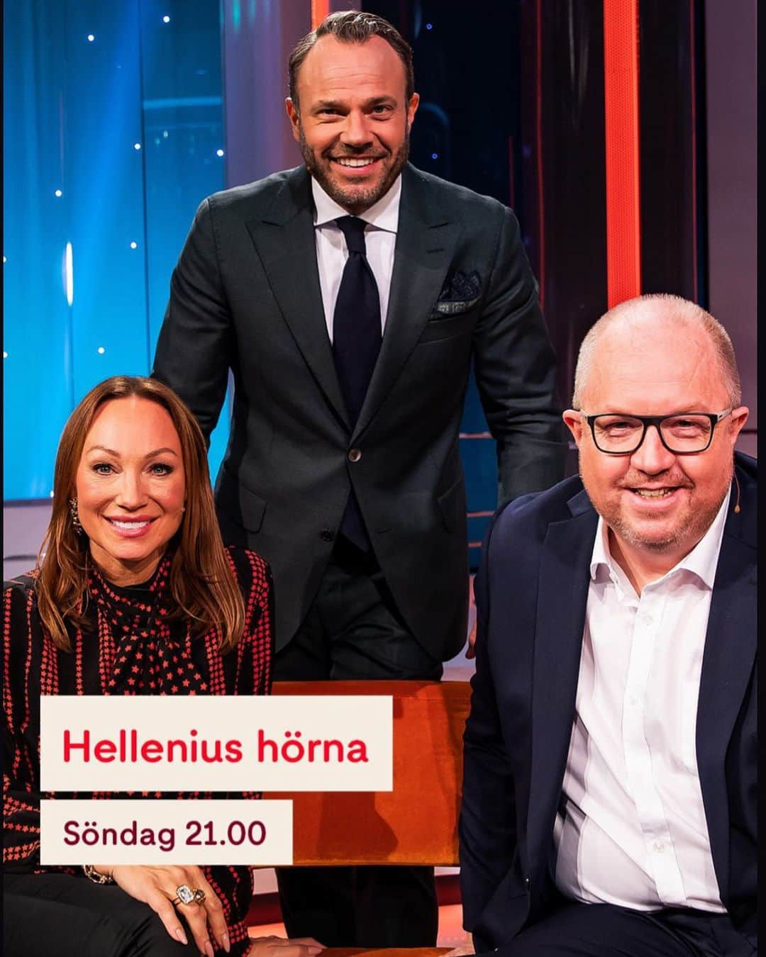 デイビット・ヘレニアスのインスタグラム：「IKVÄLL kl 21 i Hörnan! Gäster @laperrelli och @and3rsjansson Hoppas ni tittar! Välkomna! @tv4 ❤️」