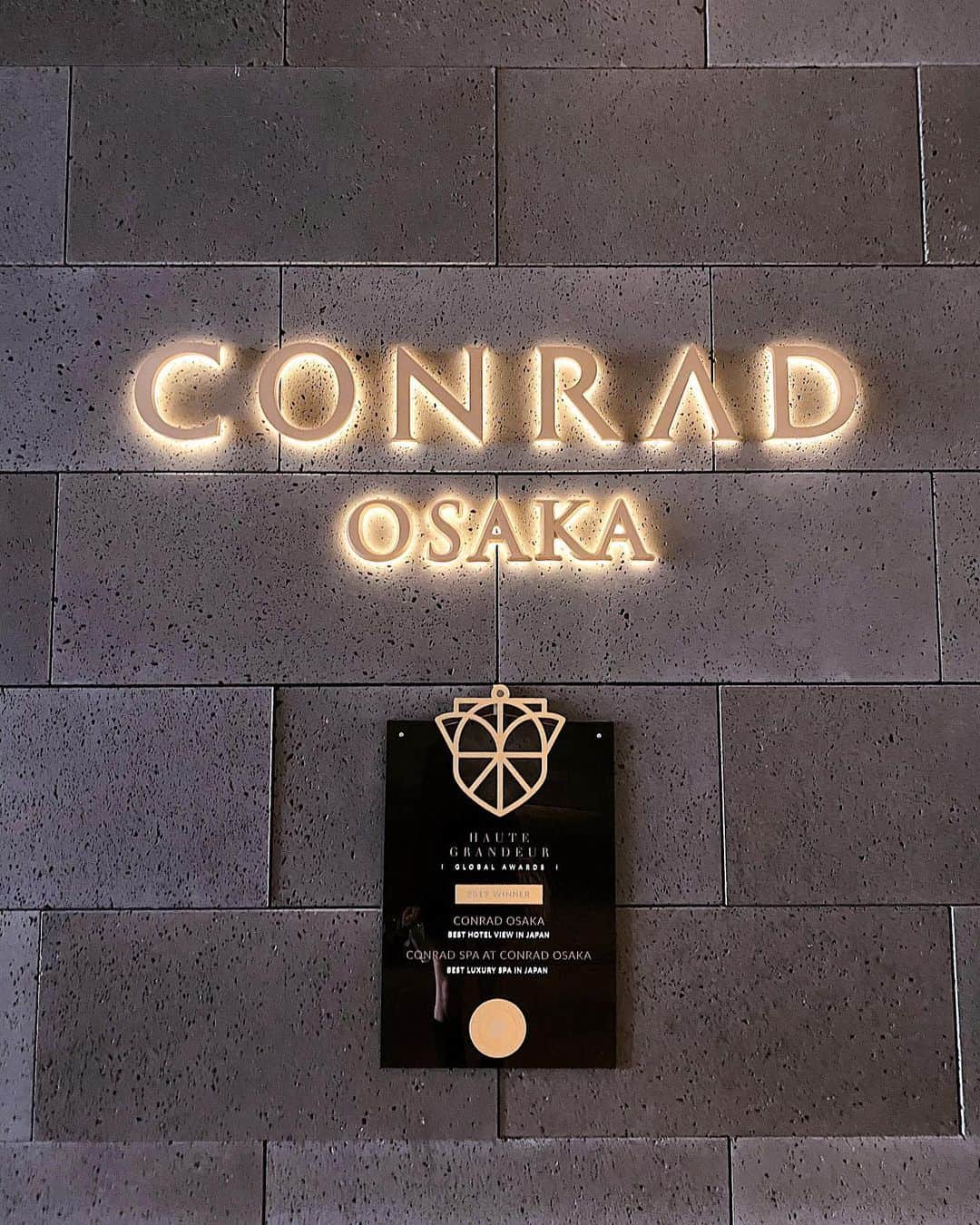 LISAのインスタグラム：「@ 𝑪𝑶𝑵𝑹𝑨𝑫 𝑶𝑺𝑨𝑲𝑨﻿ ﻿ #conradosaka #conradhotel #hotelstay #osakatrip #コンラッド大阪 #コンラッド #コンラッドホテル #ナイトプール #大阪旅行」