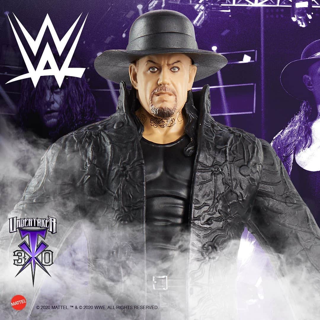 Mattelさんのインスタグラム写真 - (MattelInstagram)「The Deadman. The Lord of Darkness. Big Evil. The Phenom. The Last Outlaw. However you remember him, there’s only one Undertaker. Celebrate Undertaker’s 30th anniversary with a special Collector’s Edition Elite figure, complete with commemorative packaging, available now at Walmart!」11月23日 4時54分 - mattel