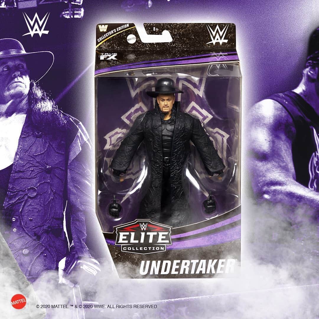 Mattelさんのインスタグラム写真 - (MattelInstagram)「The Deadman. The Lord of Darkness. Big Evil. The Phenom. The Last Outlaw. However you remember him, there’s only one Undertaker. Celebrate Undertaker’s 30th anniversary with a special Collector’s Edition Elite figure, complete with commemorative packaging, available now at Walmart!」11月23日 4時54分 - mattel
