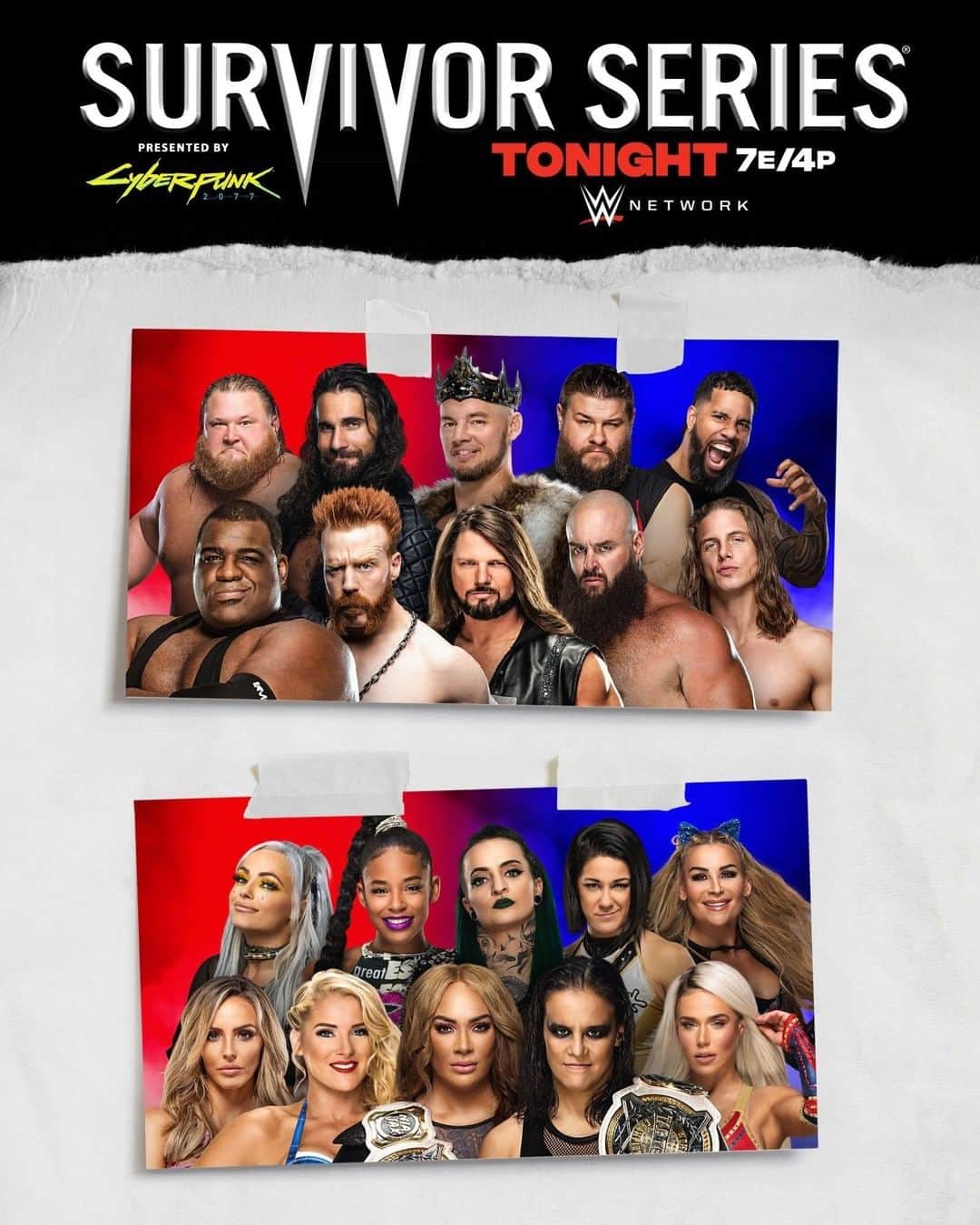 WWEさんのインスタグラム写真 - (WWEInstagram)「#TeamRaw vs. #TeamSmackDown  The #BestOfTheBest go to battle tonight at 7 ET/4 PT on @WWENetwork.  Who ya got?」11月23日 5時00分 - wwe