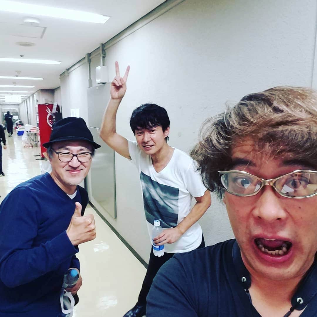勝田一樹のインスタグラム：「本日もサイコーでした☀️✨  増崎さんも大絶賛❗  #春畑道哉_continue  #春畑道哉  #春ソロ  #増崎孝司  #勝田一樹  #ディメンション #dimensionjazz  #dimensionfusion」