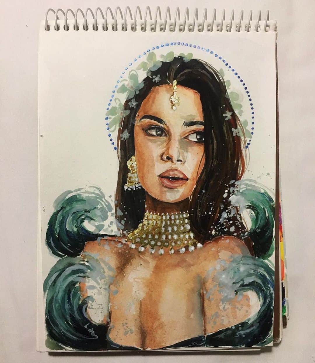 Valeriya Volkovaさんのインスタグラム写真 - (Valeriya VolkovaInstagram)「Dear @amrithaa.art , I was so speechless to see this. The idea, the time, all the work and the persistence of an incredible artist. I feel honored. Thank you! ❤️  P.S. Wishing you all the good luck for #drawthisinyourstylechallenge of @aleikats #aleikats80k」11月22日 20時58分 - valeryalapidus