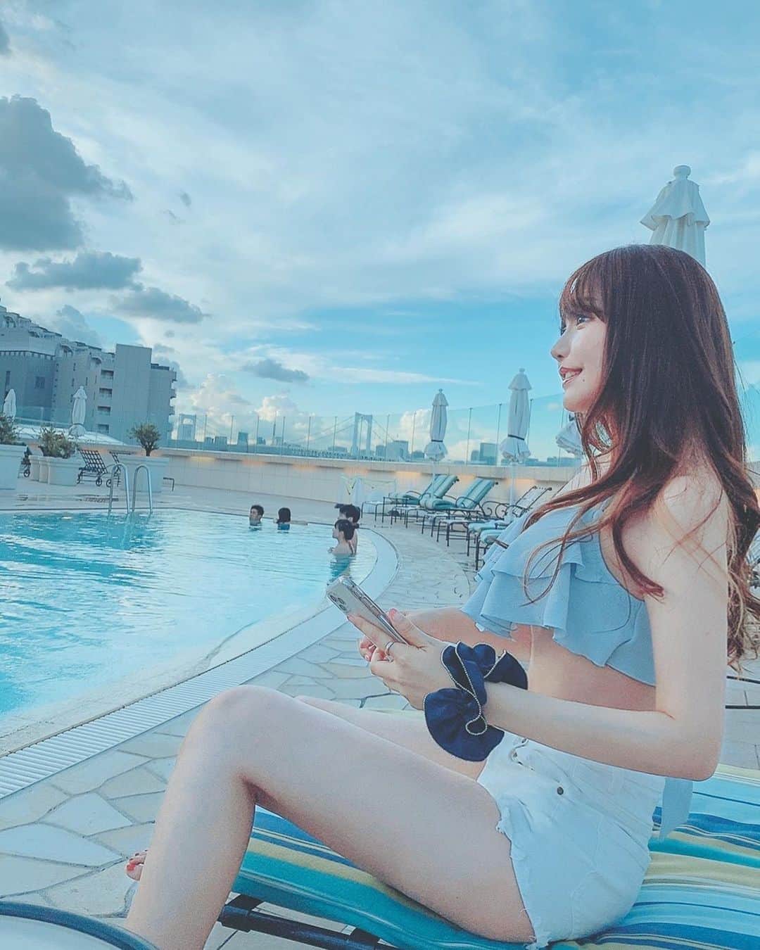 遠藤 玲奈 /endo renaのインスタグラム：「突然、夏を振り返っちゃう。 冬なんとなく苦手❄️ #撮るのプロすぎなやんころちゃんと」