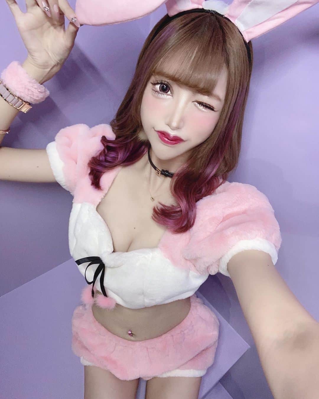 聖川あいなのインスタグラム：「#名古屋 #錦 #錦3 #昼キャバ #キャバクラ #キャバ嬢 #女子大 #ミナミ #北新地 #六本木 #歌舞伎町 #歌舞伎 #ホスト #ナイツネット #ポケパラ #写真加工 #コスプレ #ハロウィン #ハロウィンコスプレ #バニーガール」