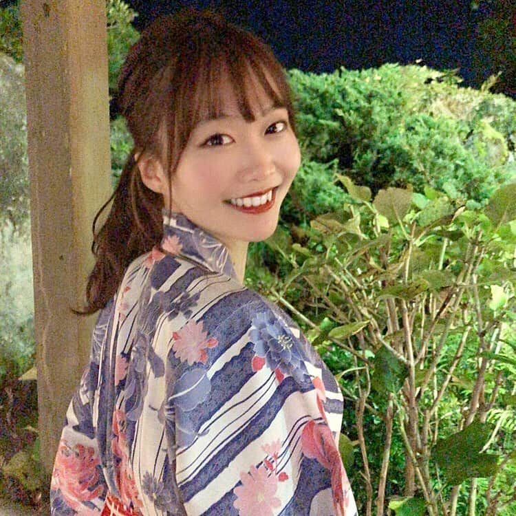 齋藤佳穂のインスタグラム：「有馬温泉に行ってきました😌♨️夏ぶりの浴衣でるんるん♪  今日も投票#かポチ よろしくお願いします🥺🤲  #有馬温泉 #温泉旅行 #温泉 #温泉旅館 #温泉宿 #家族旅行 #浴衣 #浴衣女子 #ミスキャン #ミスコン #兵庫旅行 #兵庫県 #兵庫 #japan」