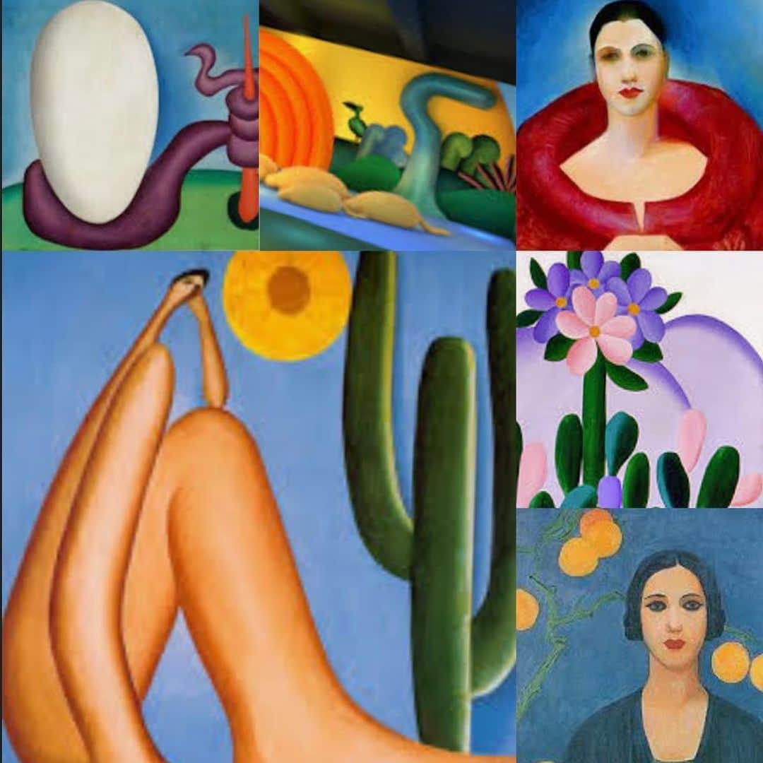 Giovanna Antonelliのインスタグラム：「Tarsila do Amaral é considerada uma das principais artistas modernistas da América Latina, descrita como "a pintora brasileira que melhor atingiu as aspirações brasileiras de expressão nacionalista em um estilo moderno." ♥️ #tarsiladoamaral  #arte #artequeamo」