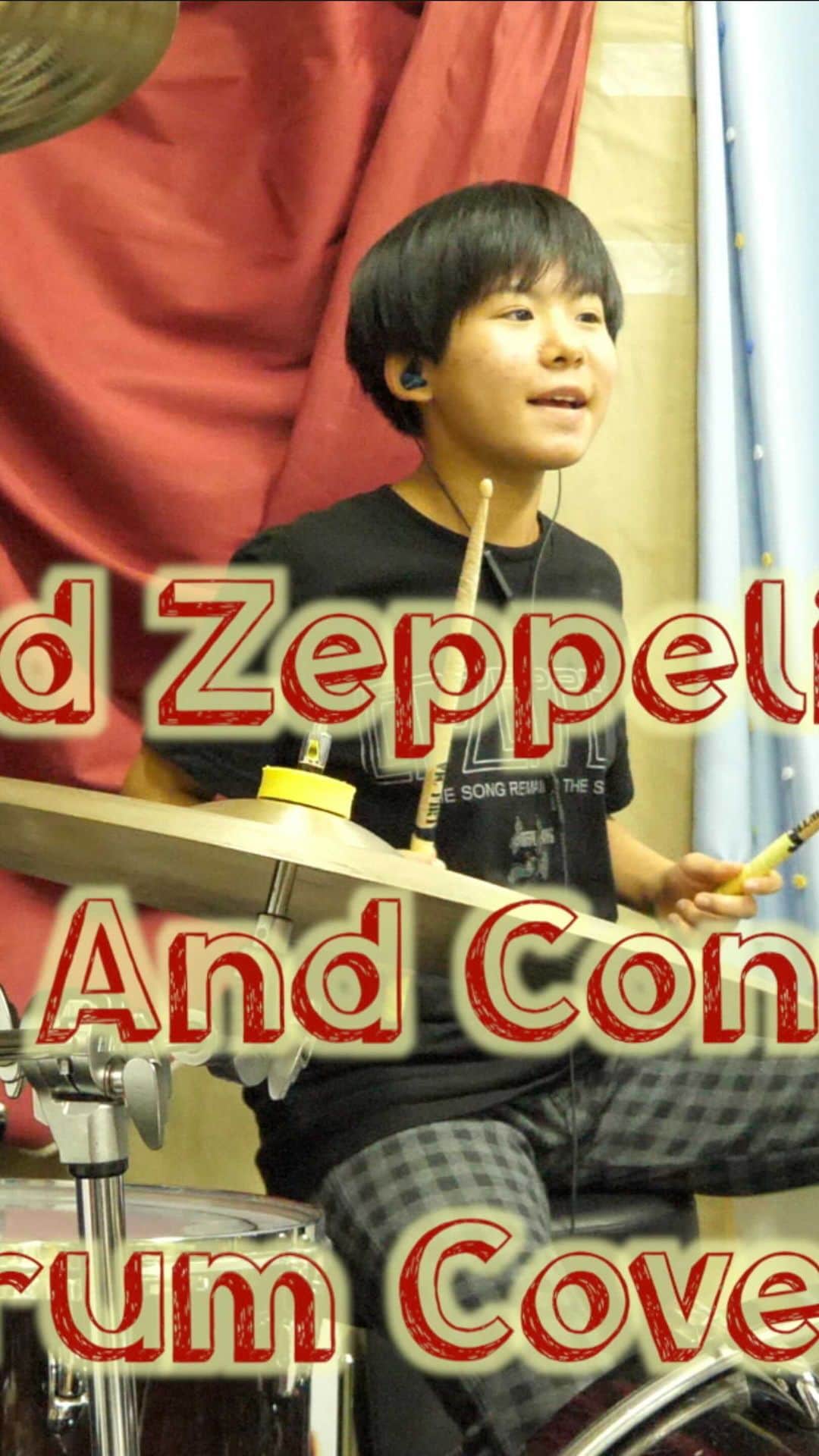 かねあいよよかのインスタグラム：「My name is Yoyoka Soma, I'm a 11 year old drummer from Japan.﻿ Led Zeppelin changed my life⭐️﻿ For me, Bonzo's groove is the most natural and comfortable🥁﻿ ‪I feel so much better when I play this song❣️﻿ In one recording🤗﻿ ﻿ @ledzeppelin @jimmypage @robertplantofficial @zildjiancompany @zildjian_japan @vicfirth @pearl_drums @pearl.drums.jp  #ledzeppelin #zep #bonzo #dazedandconfused   Recording,Mix,Cameraman,Editor: Akifumi Soma（Yoyoka's father） @soulmarkifme」