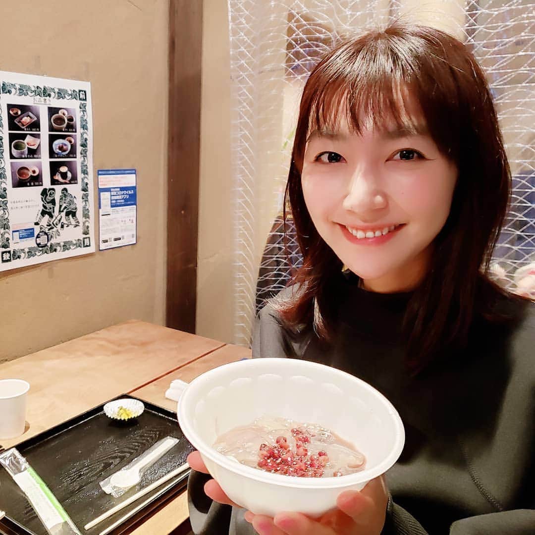 橋本真衣のインスタグラム：「. 葛きり🙄❤️ . . #秋の秋月#廣久葛本舗#風邪の予防に#葛湯を買いました#飲むのが楽しみ」