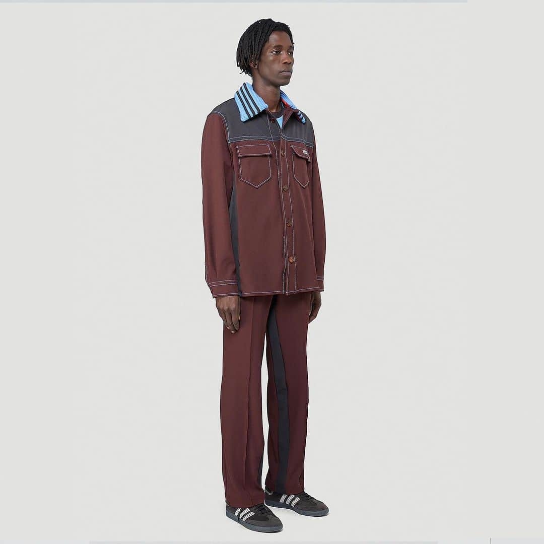 エルエヌシーシーのインスタグラム：「“It was amazing to get into the archive with adidas, and really study how it has been interpreted by different cultures across times,” Wales Bonner explains as her debut collaboration with adidas Originals launches at LN-CC. “I was interested in elevating the familiar, and bringing an eveningwear and tailored sensibility to this essential collection.” Available now. @adidasoriginals @walesbonner」