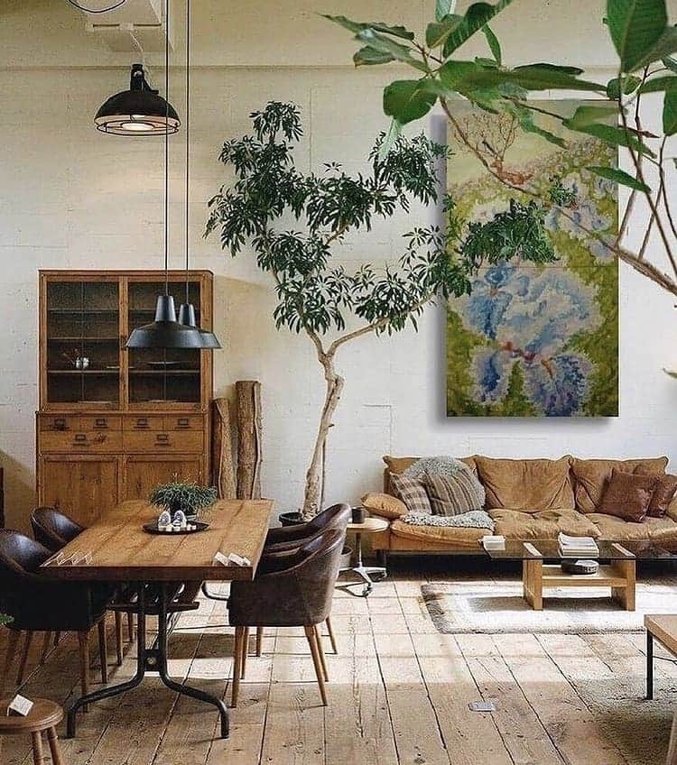 ベンシモンのインスタグラム：「Des inspis plein la tête 💭 ​Parce que créer un intérieur qui nous ressemble et où l'on se sente bien n'a jamais été aussi important, nous avons fait en sorte qu'une grande partie de notre sélection décoration soit disponible sur notre site internet 🧡 ​Vous n'avez plus qu'à trouver votre univers et à filer vous inspirer sur notre site !  ​📸 @homesmerizing #bensimon #inspiration #decoration #deco」
