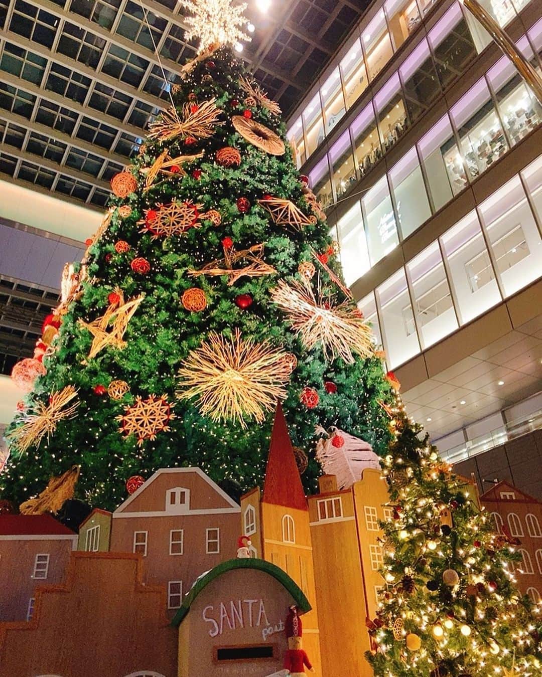 佐藤千晶のインスタグラム：「クリスマスツリー🎄 街中でクリスマスイルミネーションを 見られるようになりました😊  #二子玉川 #クリスマスツリー #クリスマス」