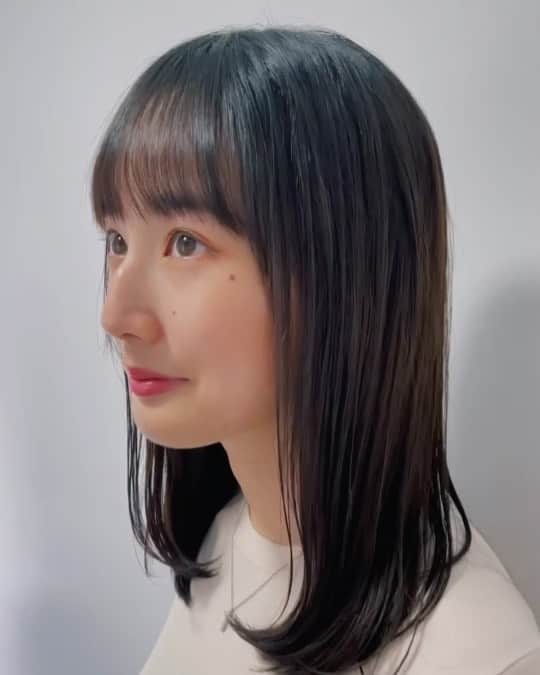 高嶋香帆のインスタグラム：「おなじみ栗原さんにさらつやトリートメントと、カットをして頂きました🥺✨  生き返ったぁーーー！ iPhone12画質良すぎな！いいなぁ☺️」
