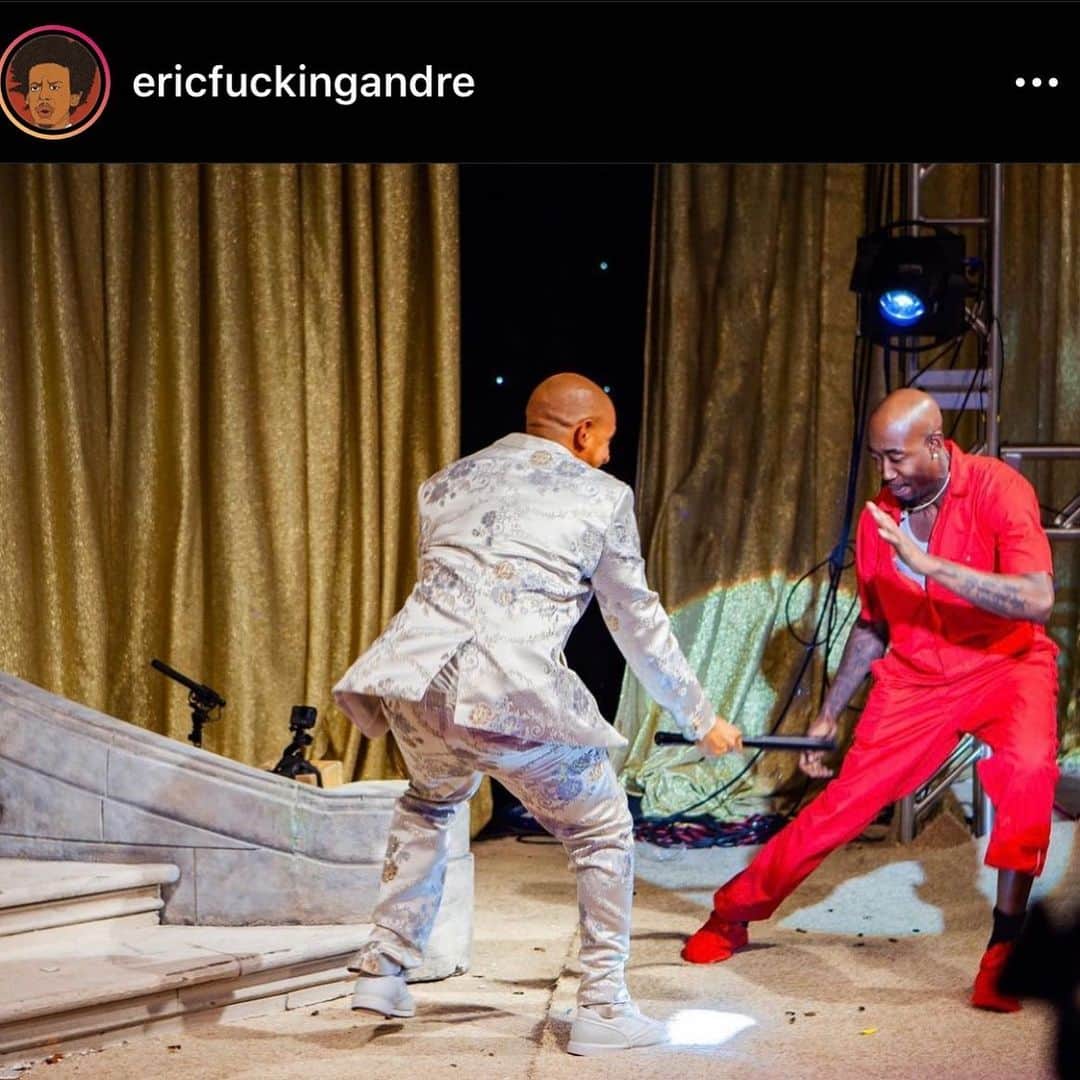 Freddie Gibbsのインスタグラム：「I don’t know why I let @lambolambo talk me into doing this shit with @ericfuckingandre 🤦🏿‍♂️  #ShowDropatMidnight #SillyRabbit #FuckEricAndre」