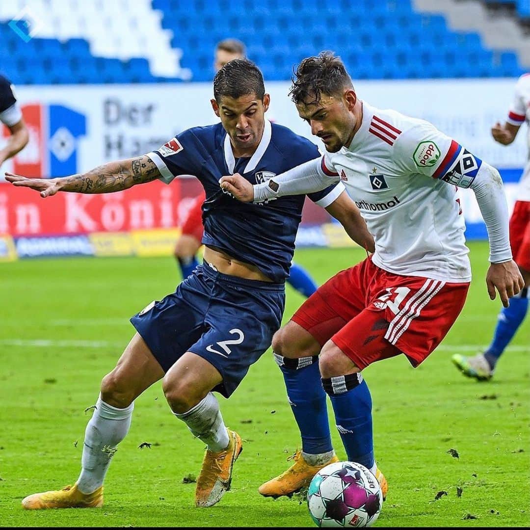 クリスチャン・ガンボアのインスタグラム：「+ 3 Sieg 💙🙌🏽😅 #vflbochum #vamos 👊🏽☑️3️⃣🏃🏻‍♂️」