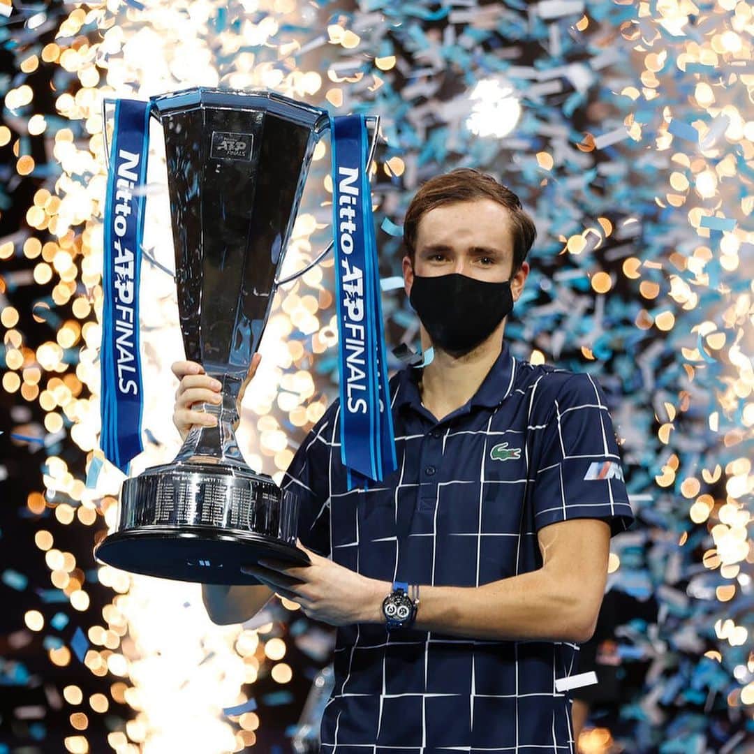 ダニール・メドベージェフのインスタグラム：「🏆#Nittoatpfinals」
