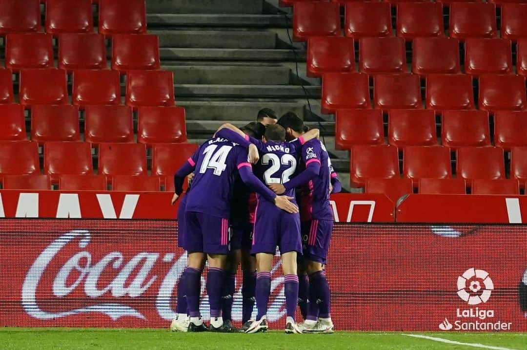 ロナウドのインスタグラム：「¡Gran resultado, equipo! Tres puntos fuera de casa ✅ ¡VAMOS! . . #aupapucela #realvalladolid @realvalladolid」