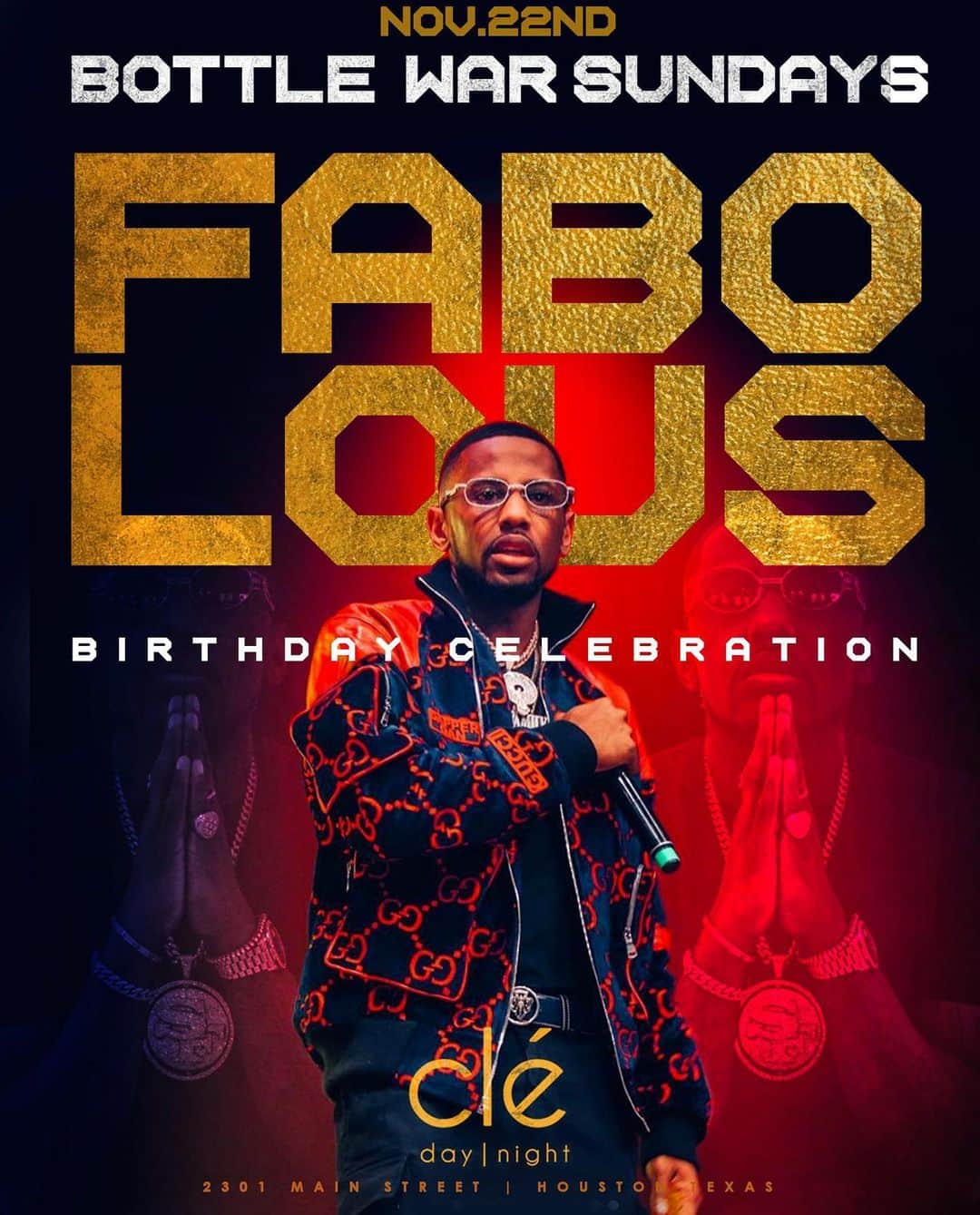 ファボラスのインスタグラム：「2 N I T E   H O U S T O N   C L É  Bday Vibes!! We Celebrating Life 2nite!! #EJBookedIt」