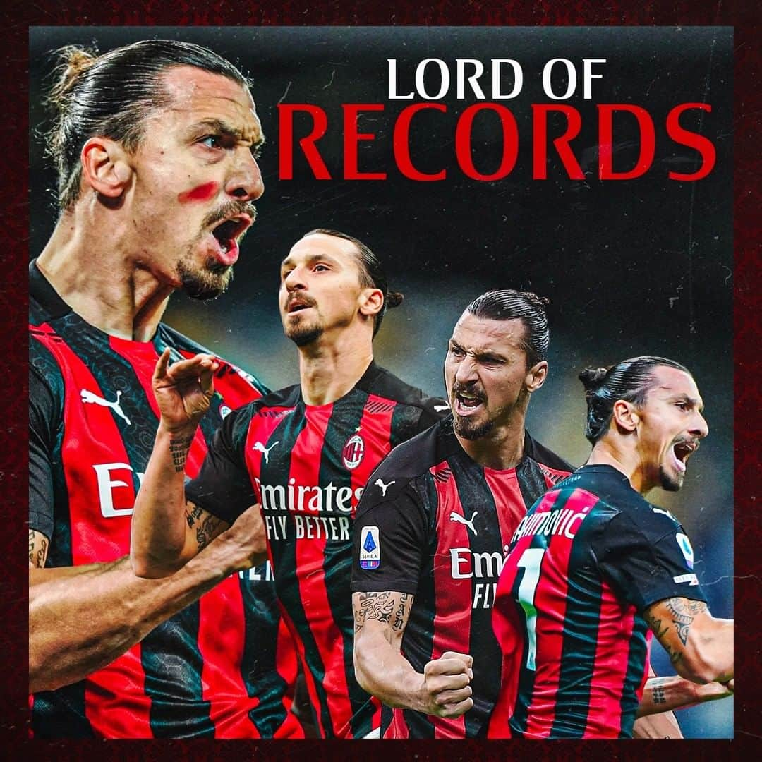 ACミランさんのインスタグラム写真 - (ACミランInstagram)「10 goals in the first 8 matches at 39: ladies & gentlemen, the Lord of Records @iamzlatanibrahimovic 🔴⚫ #NapoliMilan #SempreMilan」11月23日 8時12分 - acmilan