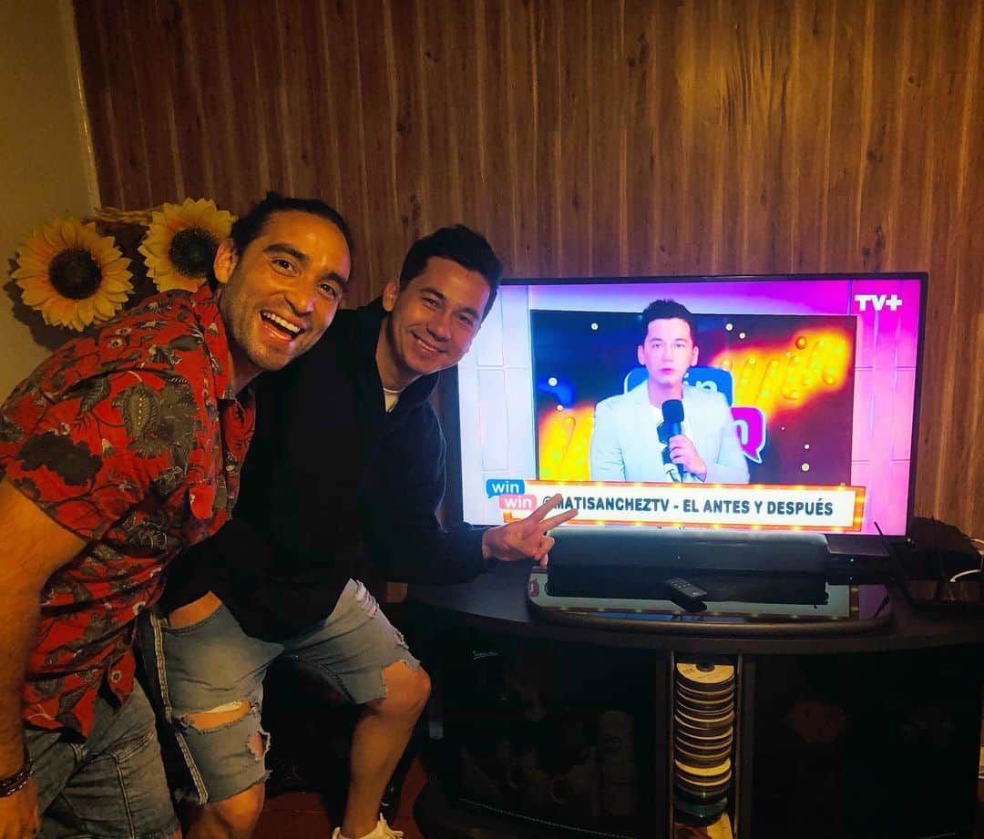 のインスタグラム：「Con mi amigo famoso @matisancheztv  Véalo en TV+   Orgulloso de todo tu trabajo amigo!!  Que siempre el universo te ilumine tus sueños y a la familia 💖」