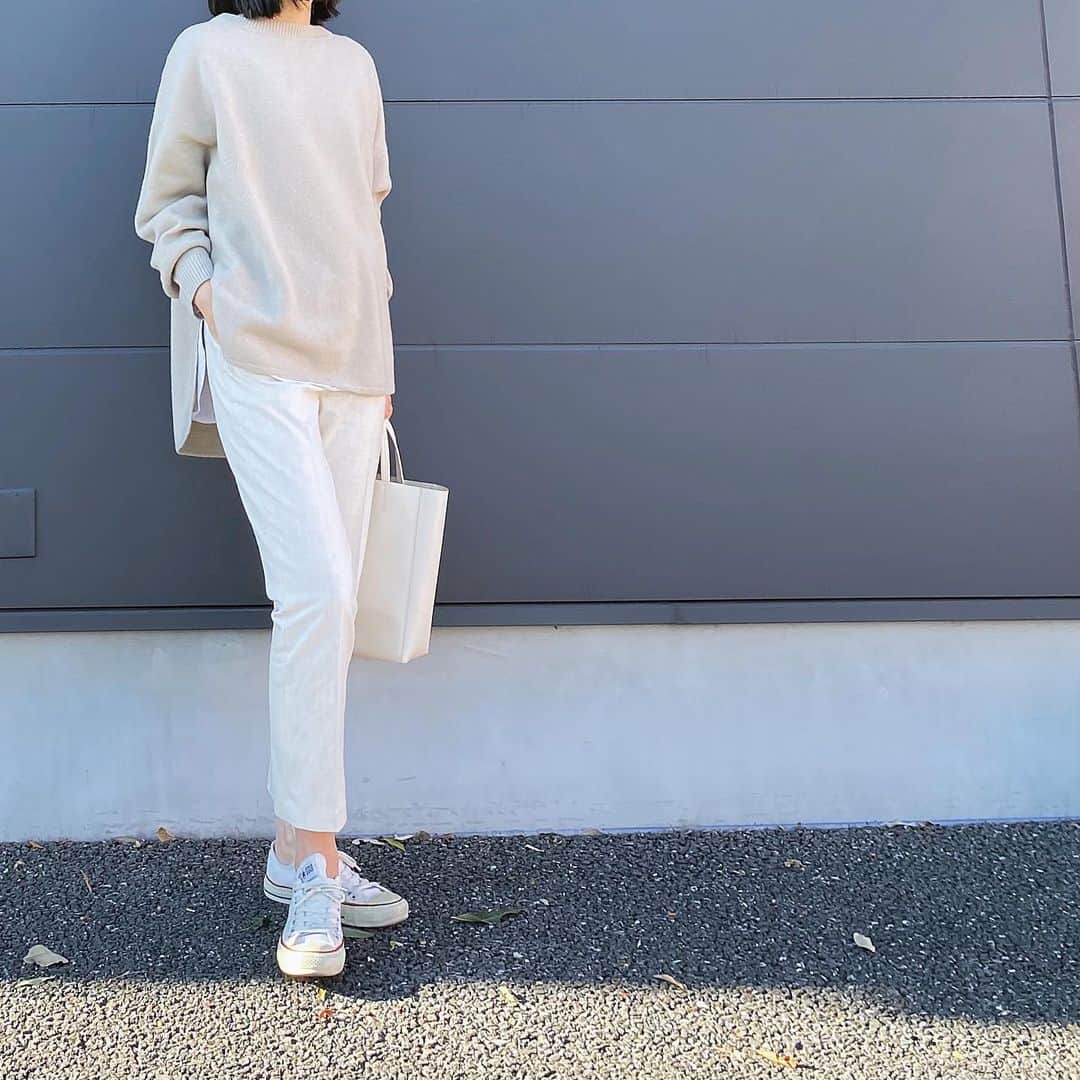 のインスタグラム：「ニット…#plage  カットソー、パンツ…#uniqlo」