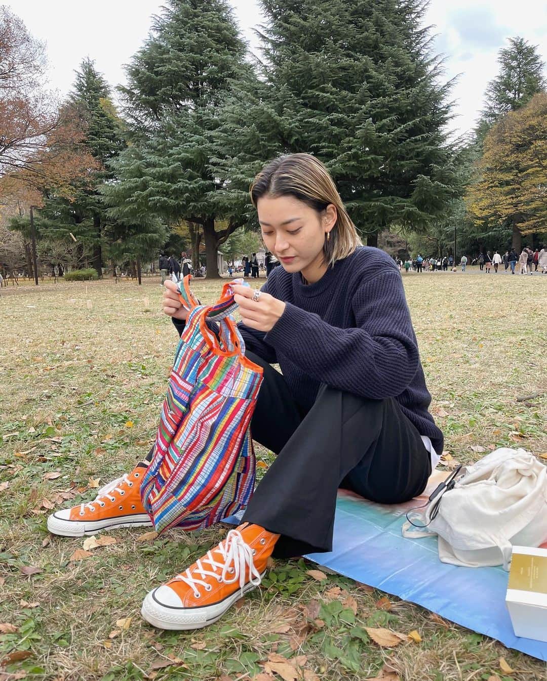 のインスタグラム：「最近ほぼ毎日使うので、エコバッグを新調しました。 ヘラルボニーの😊 @heralbony @heralbony_iwate」