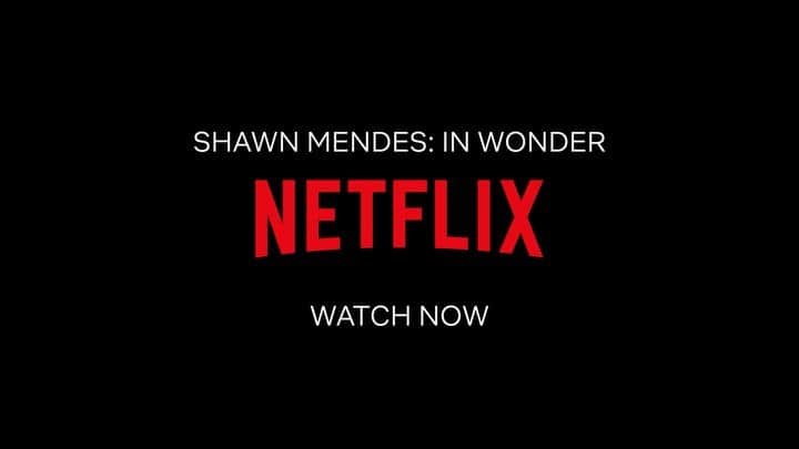 ショーン・メンデスのインスタグラム：「#InWonder out now on @netflix🖤」