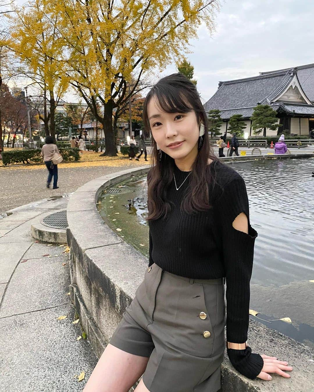 田中美有のインスタグラム：「こんばんは🌙.*·̩͙  昨日は同志社大学のファイナルイベントみんな輝いてて素敵だったなあ。  次は私たちの番。 あと5日、気合いを入れ直して最後まで頑張ります🔥🔥  そして、  #みゆポチ 今日もよろしくお願いします🕊✨ 皆さんの1票1票がとても大切です。みゆポチもあと5回！！！ ぜひぜひ投票お願いします！！！！！🙇‍♀️🙇‍♀️ プロフィール欄のURLから投票できます  #ミスコン #ミスキャン #関西学院大学 #関学 #今日のファッション #簡単ヘアアレンジ #ハーフアップアレンジ #ロングブーツ #nordgreen #京都散策 #東本願寺」